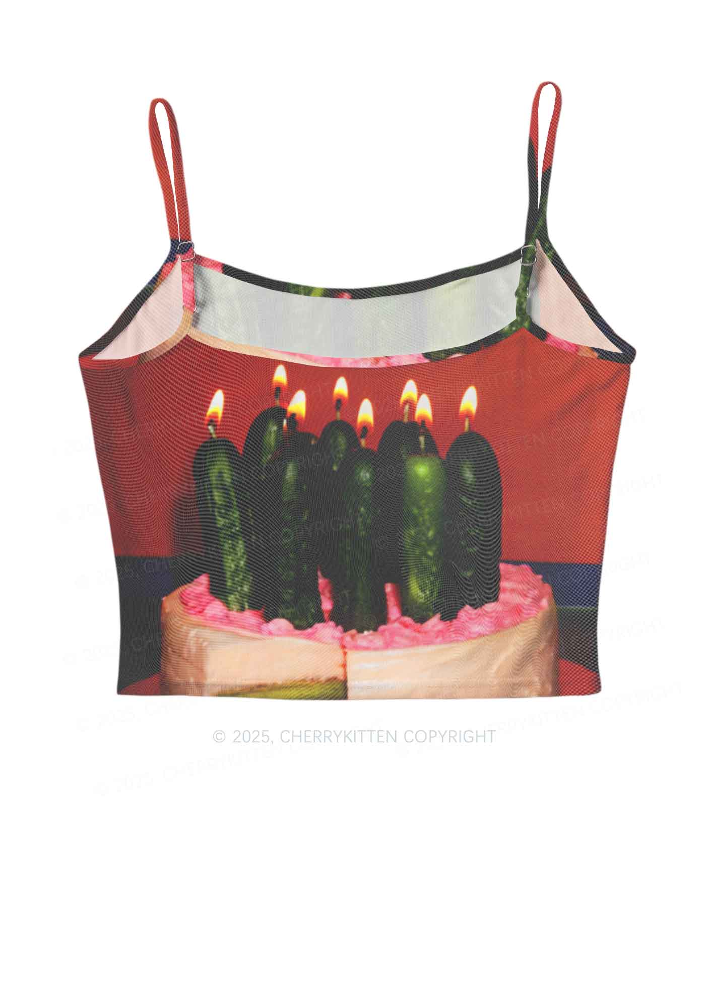 Pickle Cake Y2K Mesh Cami Tank Cherrykitten - Image 3