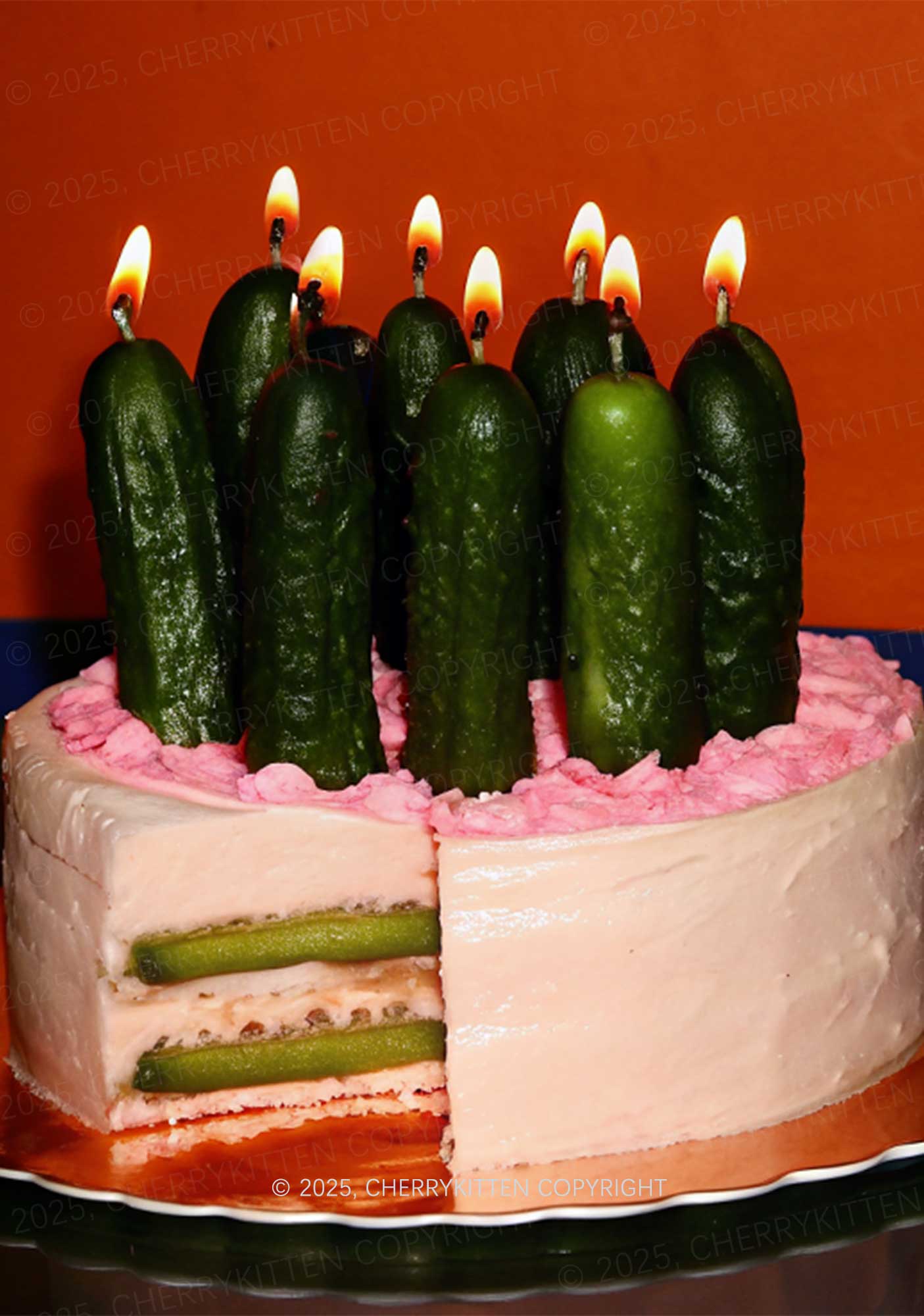 Pickle Cake Y2K Mesh Long Sleeve Crop Top Cherrykitten - Image 2