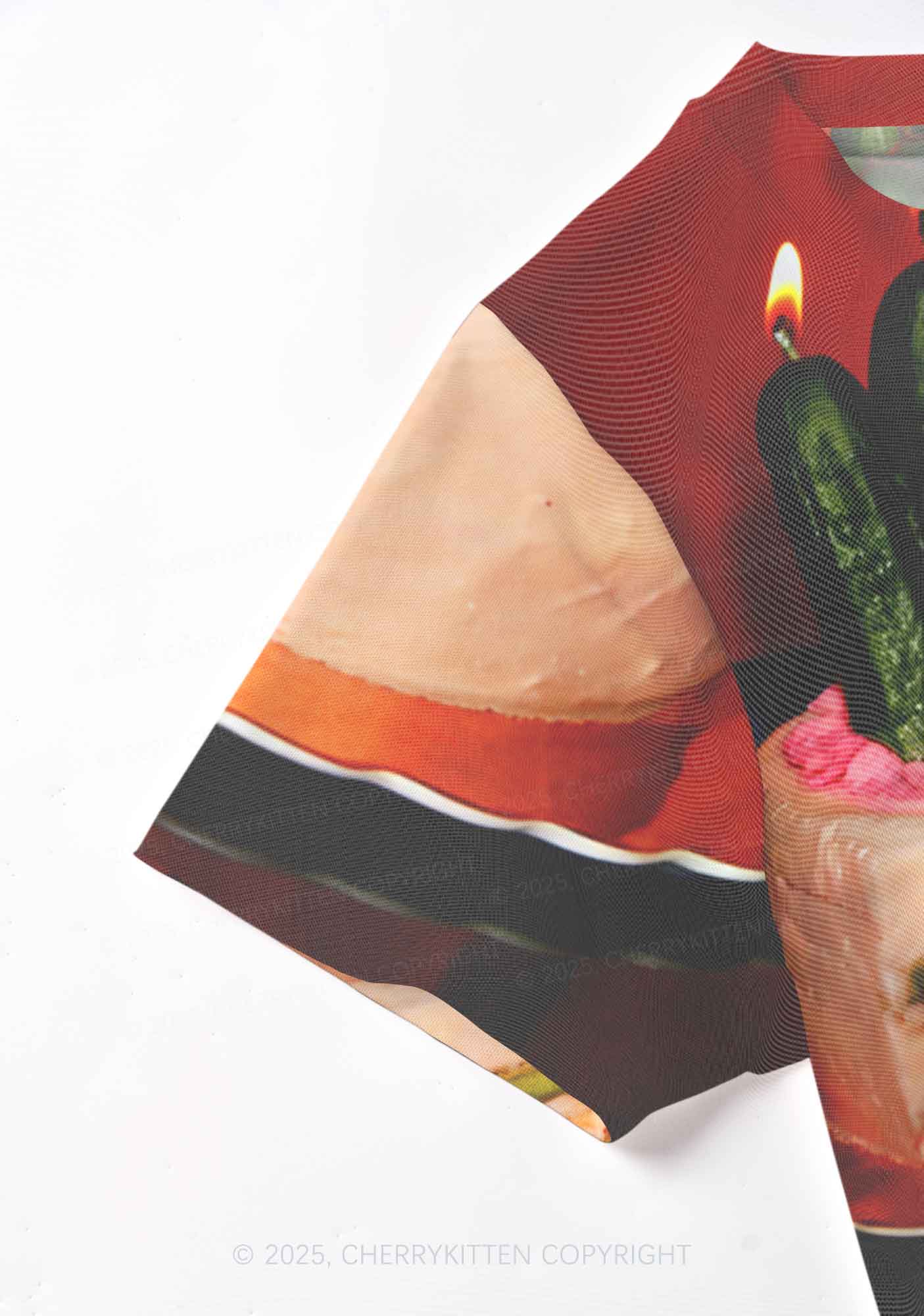 Pickle Cake Y2K Mesh Crop Top Cherrykitten - Image 4