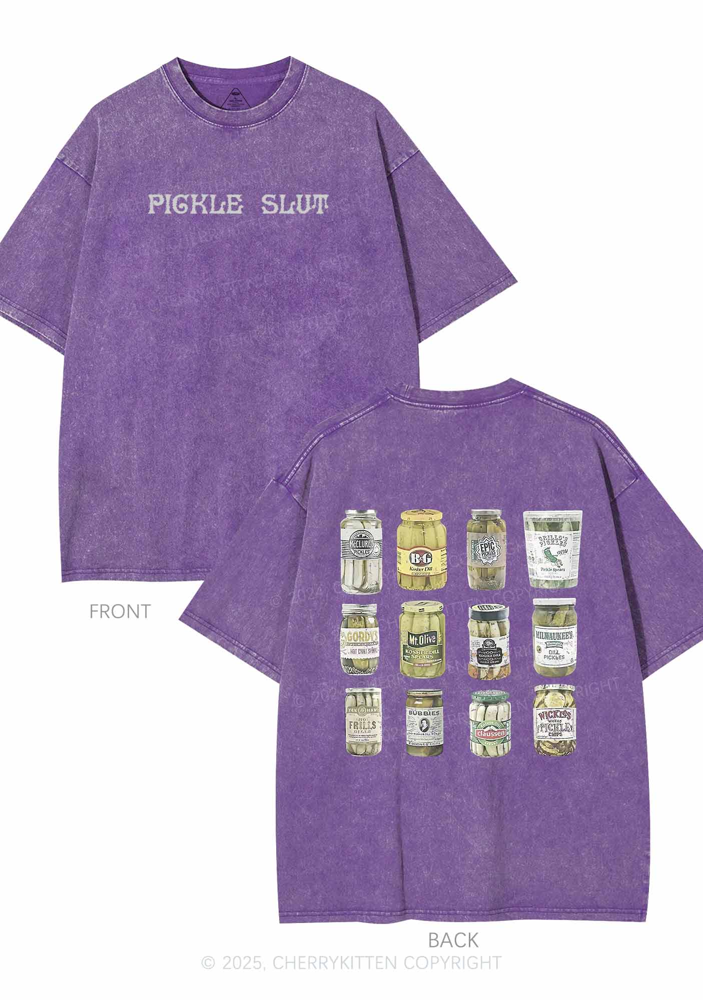 Pickle Slxt Two Sides Y2K Shirts Washed Tee Cherrykitten - Image 6