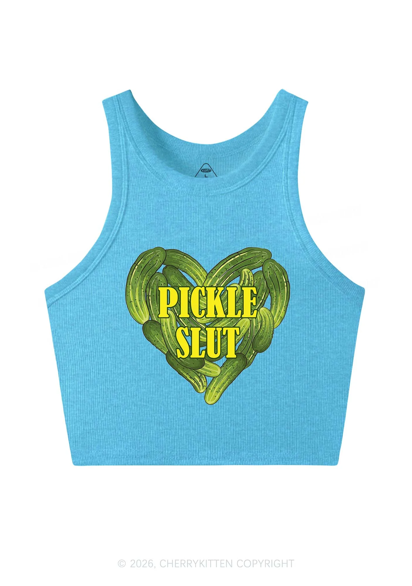 Pickle Slxt Valentine's Day Y2K Crop Tank Top Cherrykitten - Image 4