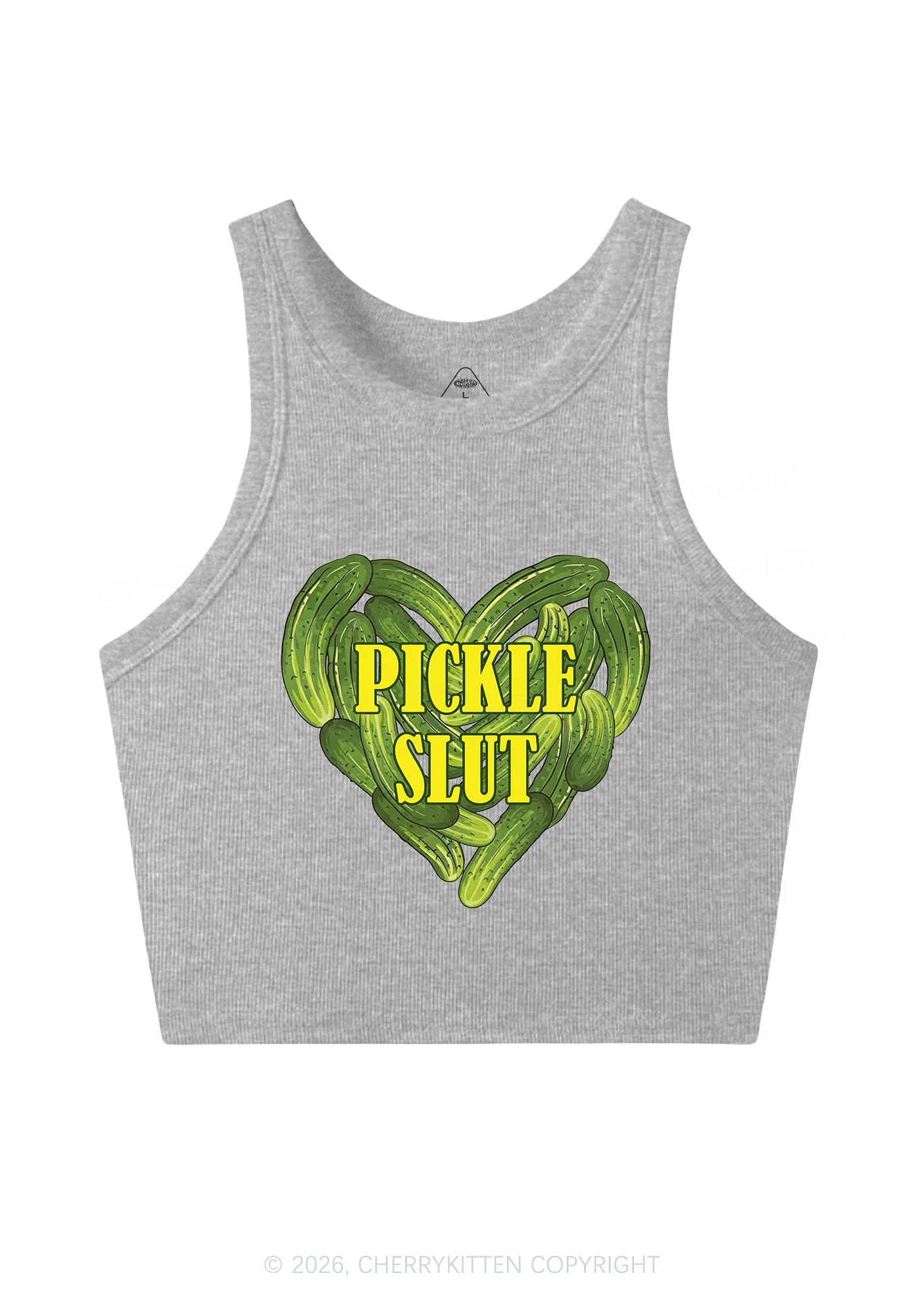 Pickle Slxt Valentine's Day Y2K Crop Tank Top Cherrykitten - Image 5