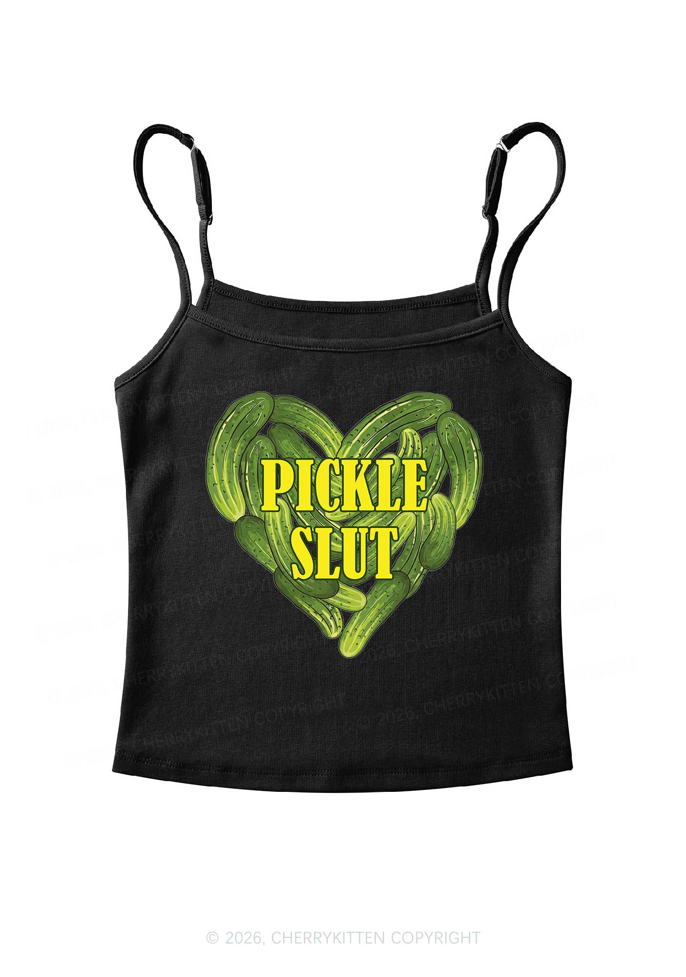 Pickle Slxt Valentine's Day Y2K Spaghetti Strap Cami Cherrykitten - Image 3