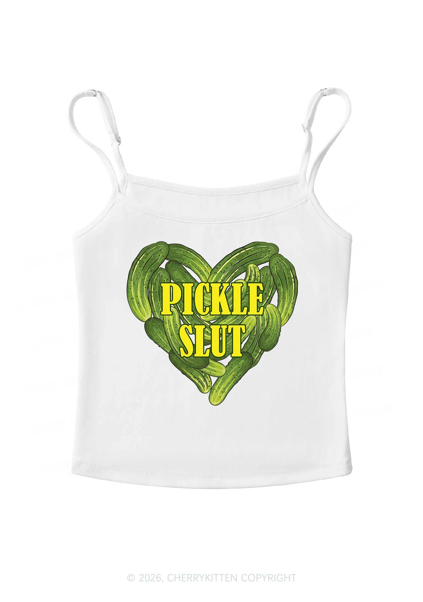 Pickle Slxt Valentine's Day Y2K Spaghetti Strap Cami Cherrykitten - Image 4