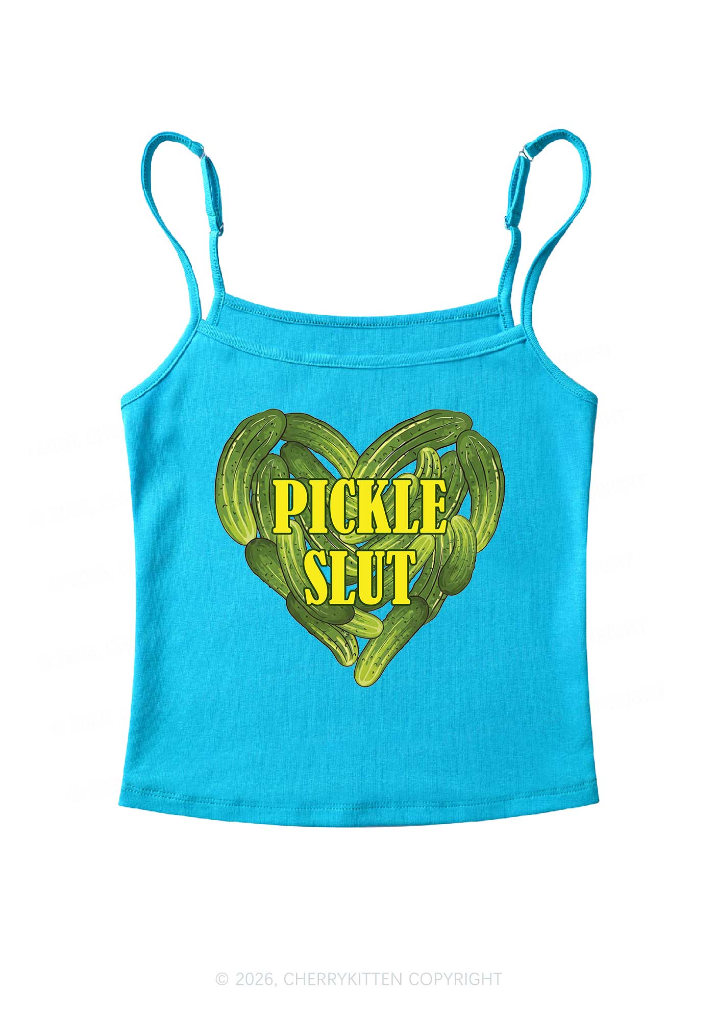 Pickle Slxt Valentine's Day Y2K Spaghetti Strap Cami Cherrykitten - Image 6