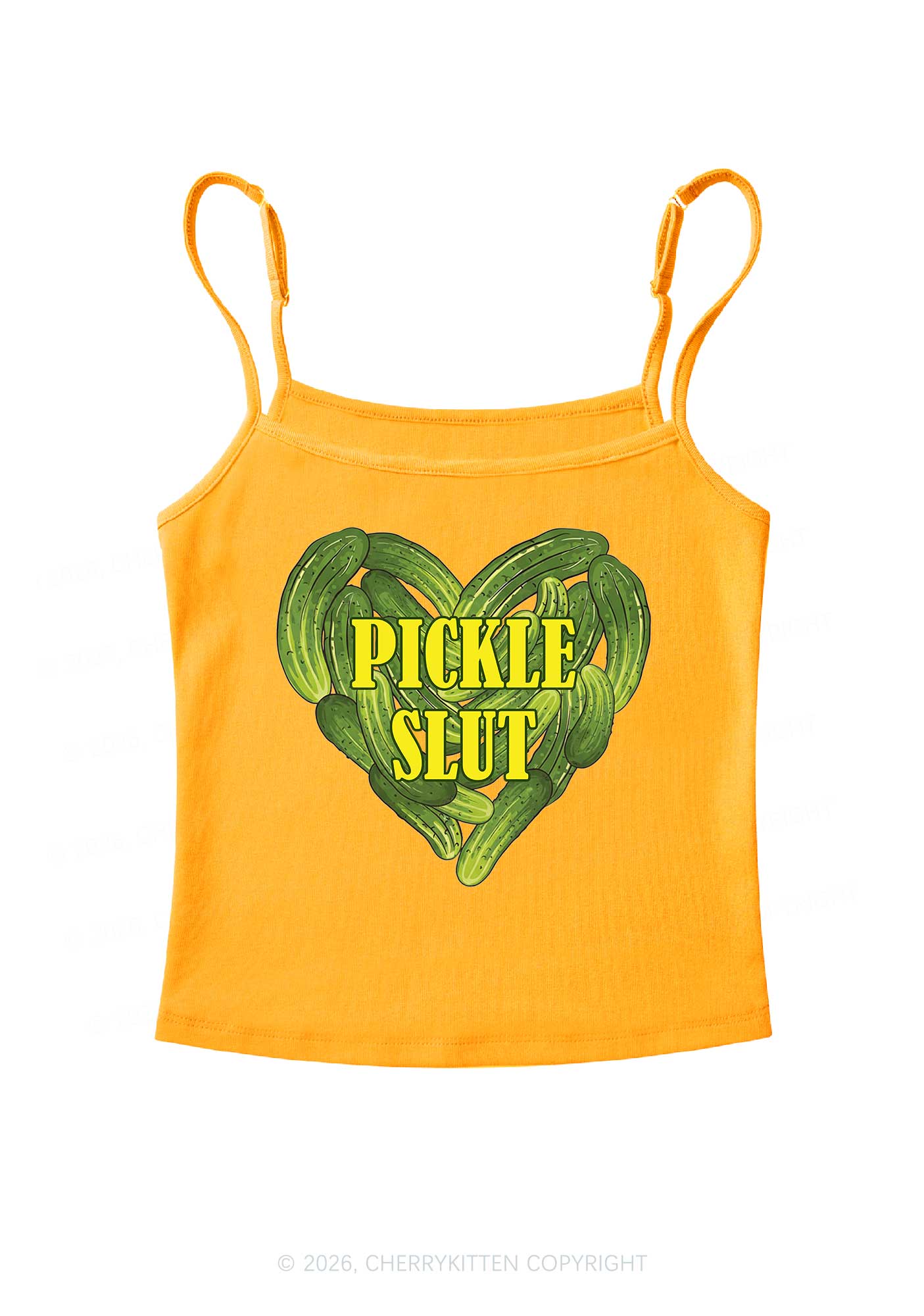 Pickle Slxt Valentine's Day Y2K Spaghetti Strap Cami Cherrykitten - Image 7