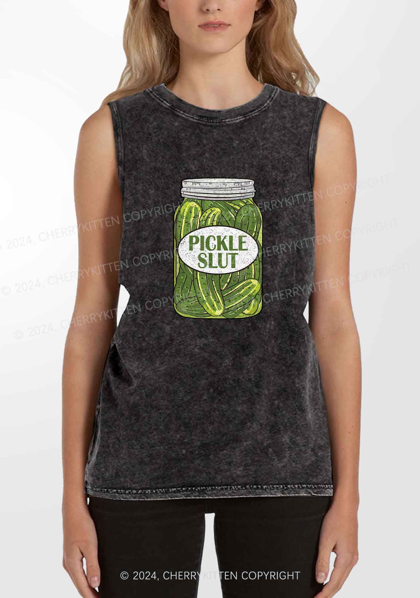 Pickle Slxt Y2K Washed Tank Cherrykitten - Image 2