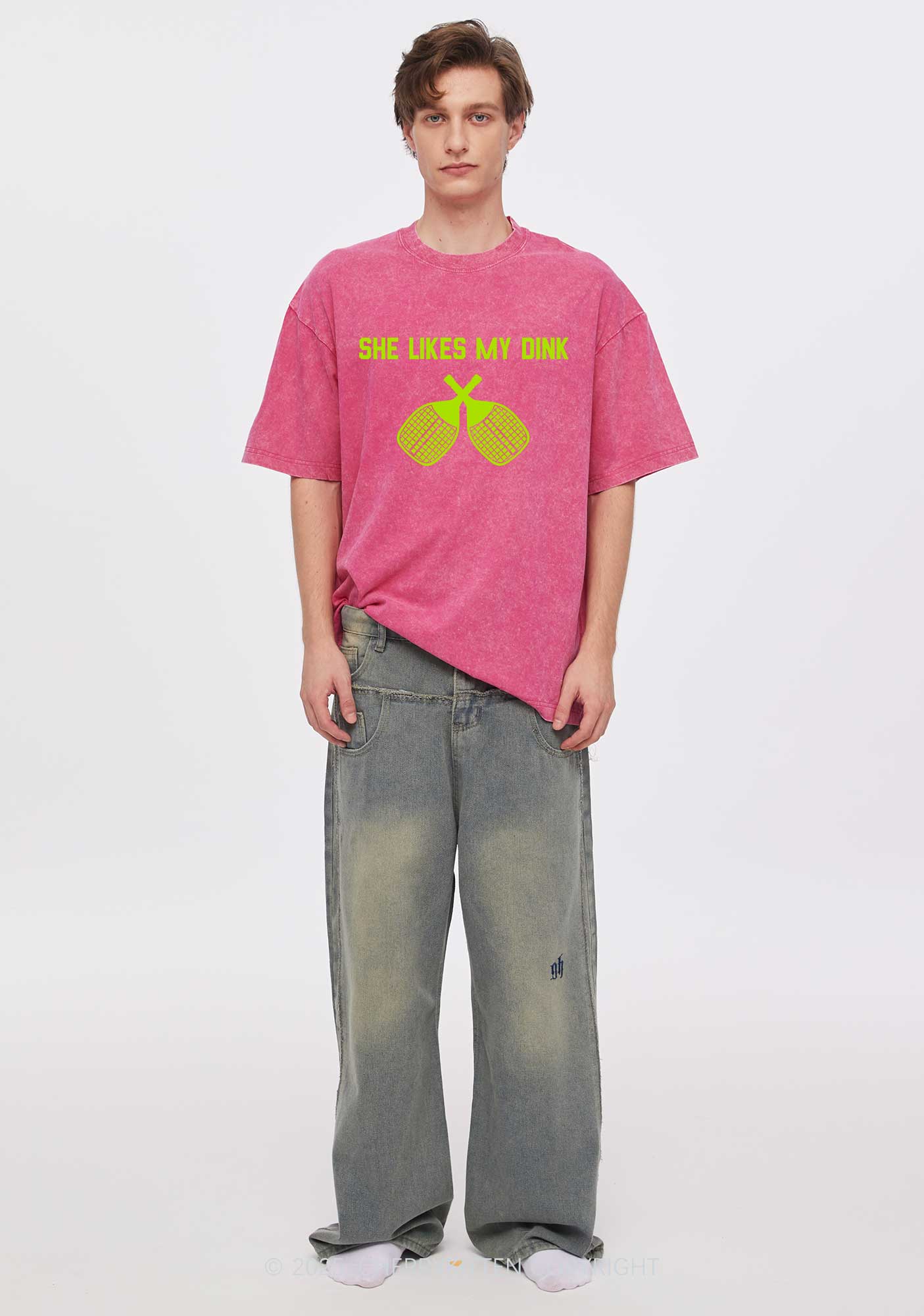 Pickleball Couple Y2K Valentine's Day Couple Shirt Cherrykitten - Image 3
