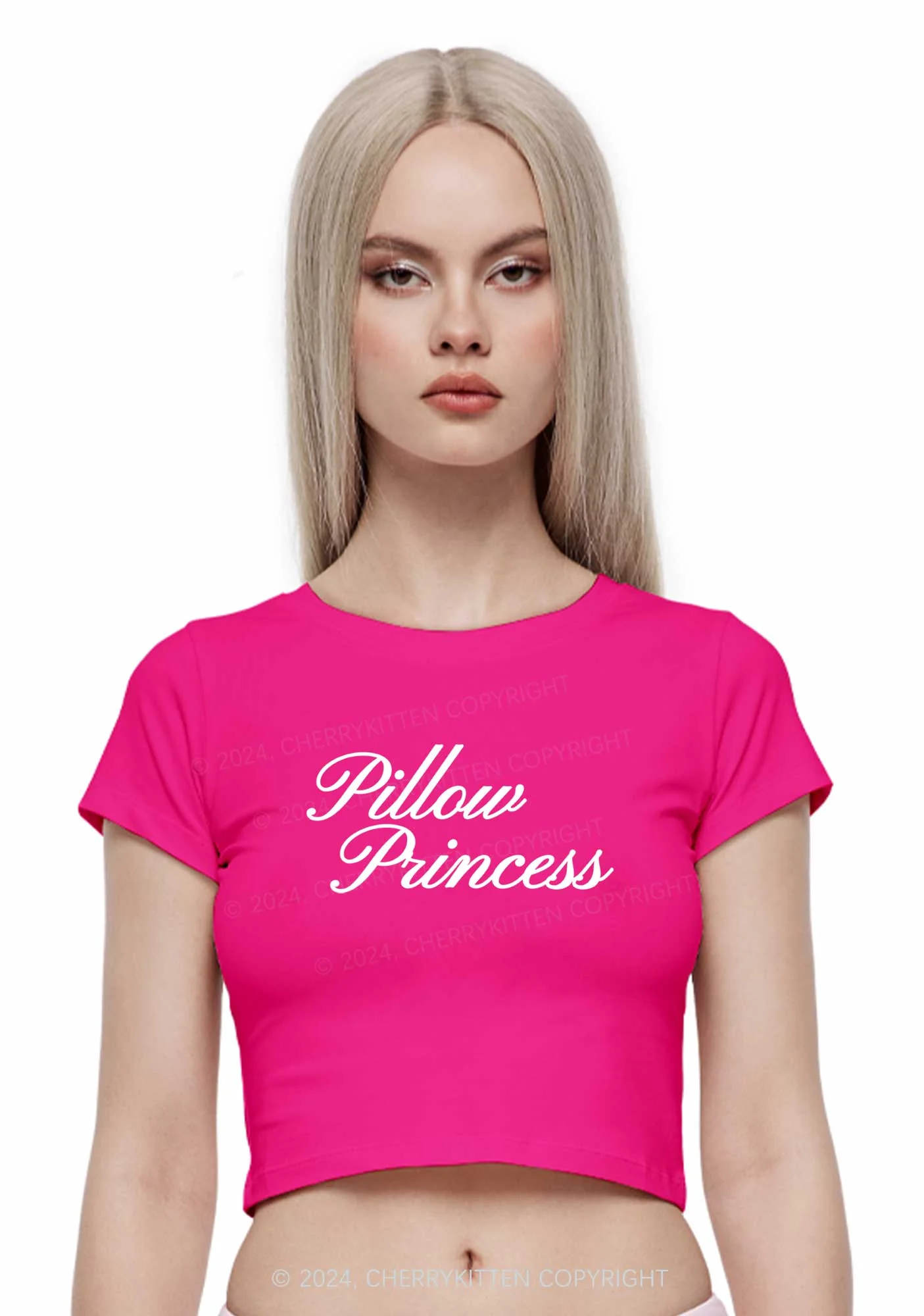 Pillow Princess Y2K Baby Tee Cherrykitten - Image 2
