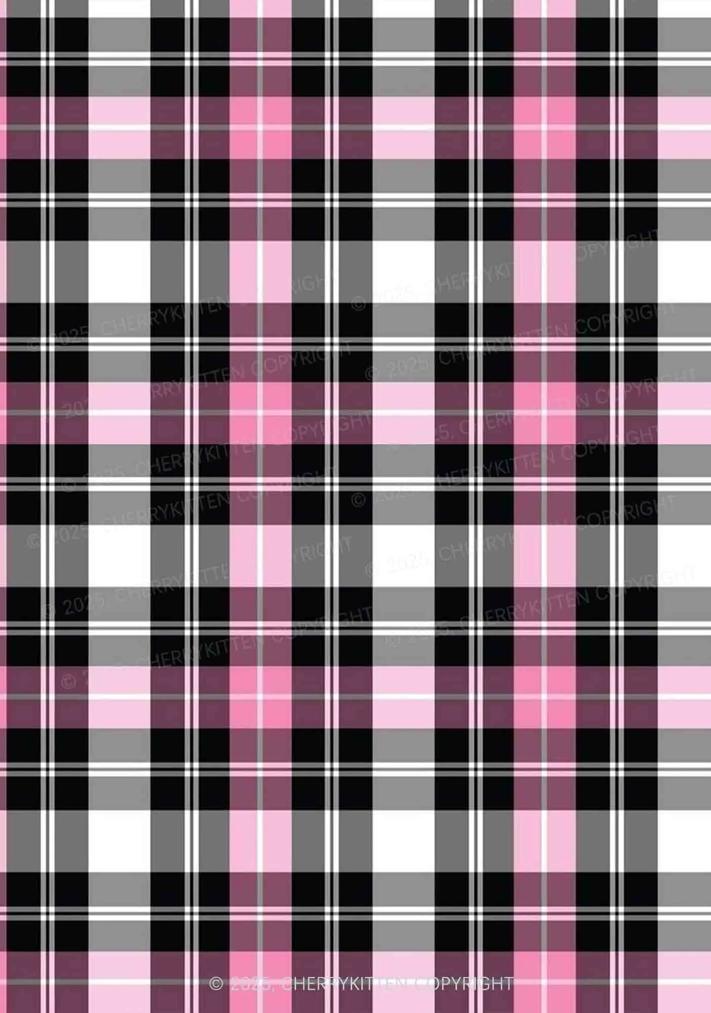 Pink And White Plaid Y2K Print Mini Layered Skirt Cherrykitten - Image 2