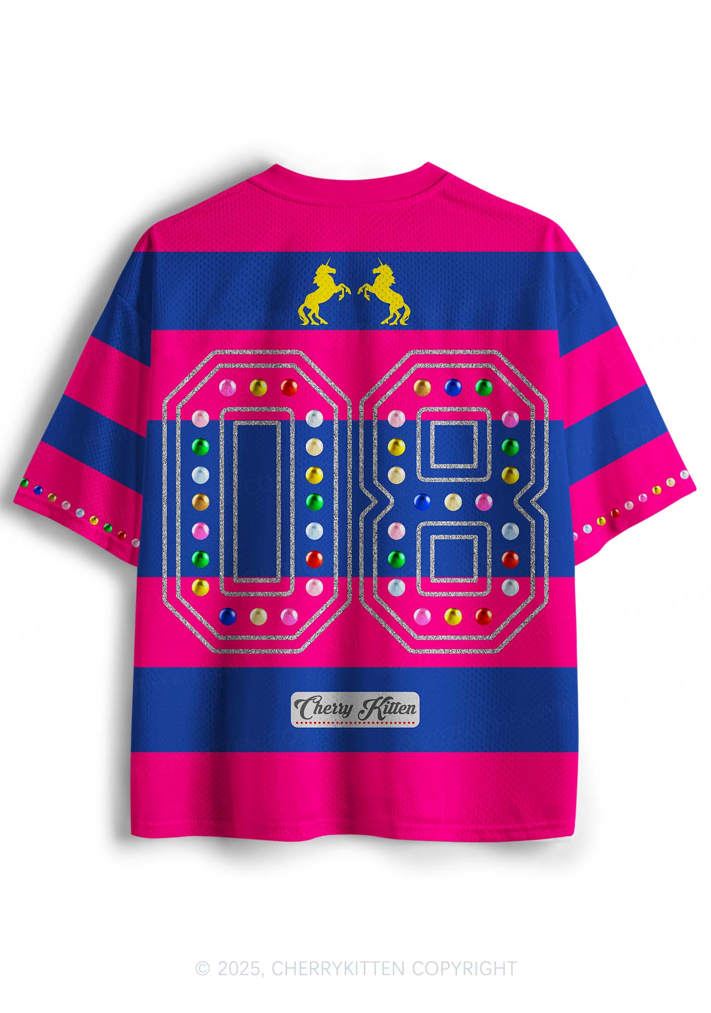 Pink Autism Y2K Sport Jersey Shirts Cherrykitten - Image 2
