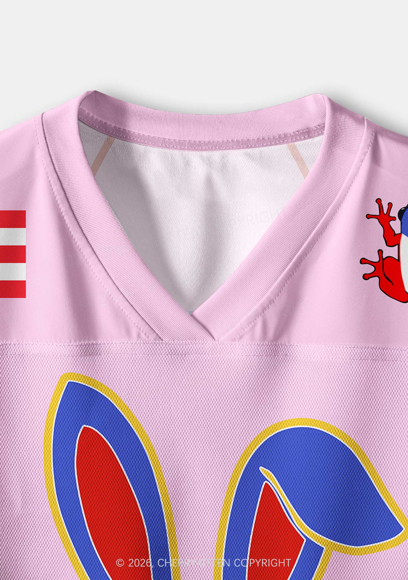 Pink Bad Bunny Y2K Crop Sport Jersey Shirts Cherrykitten - Image 5