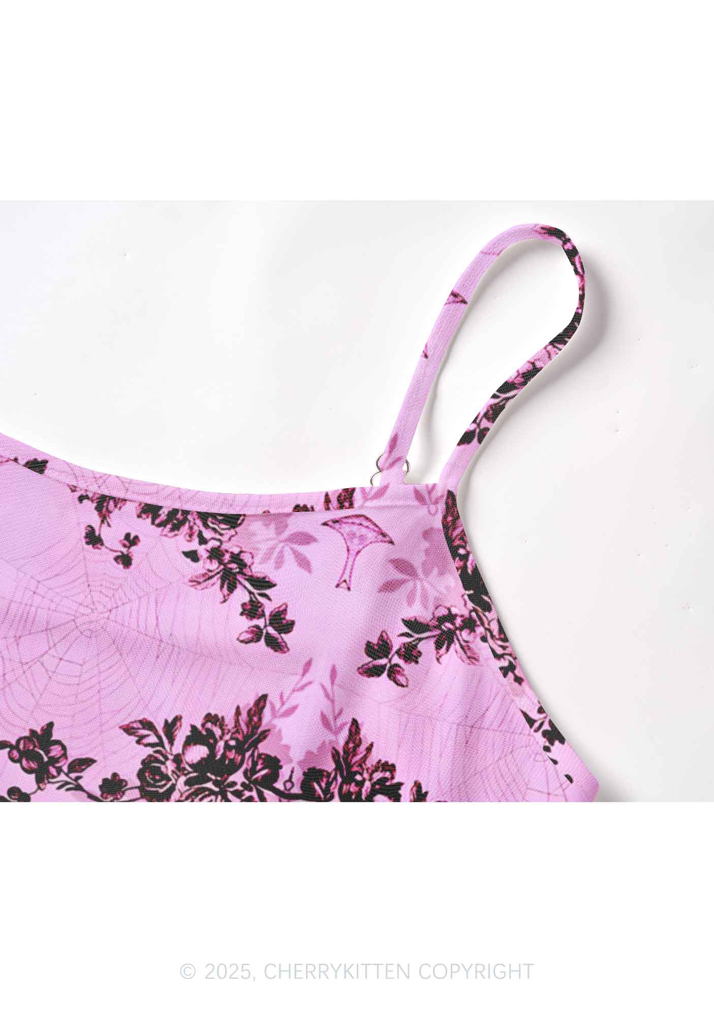 Pink Bat Y2K Mesh Cami Tank Cherrykitten - Image 3
