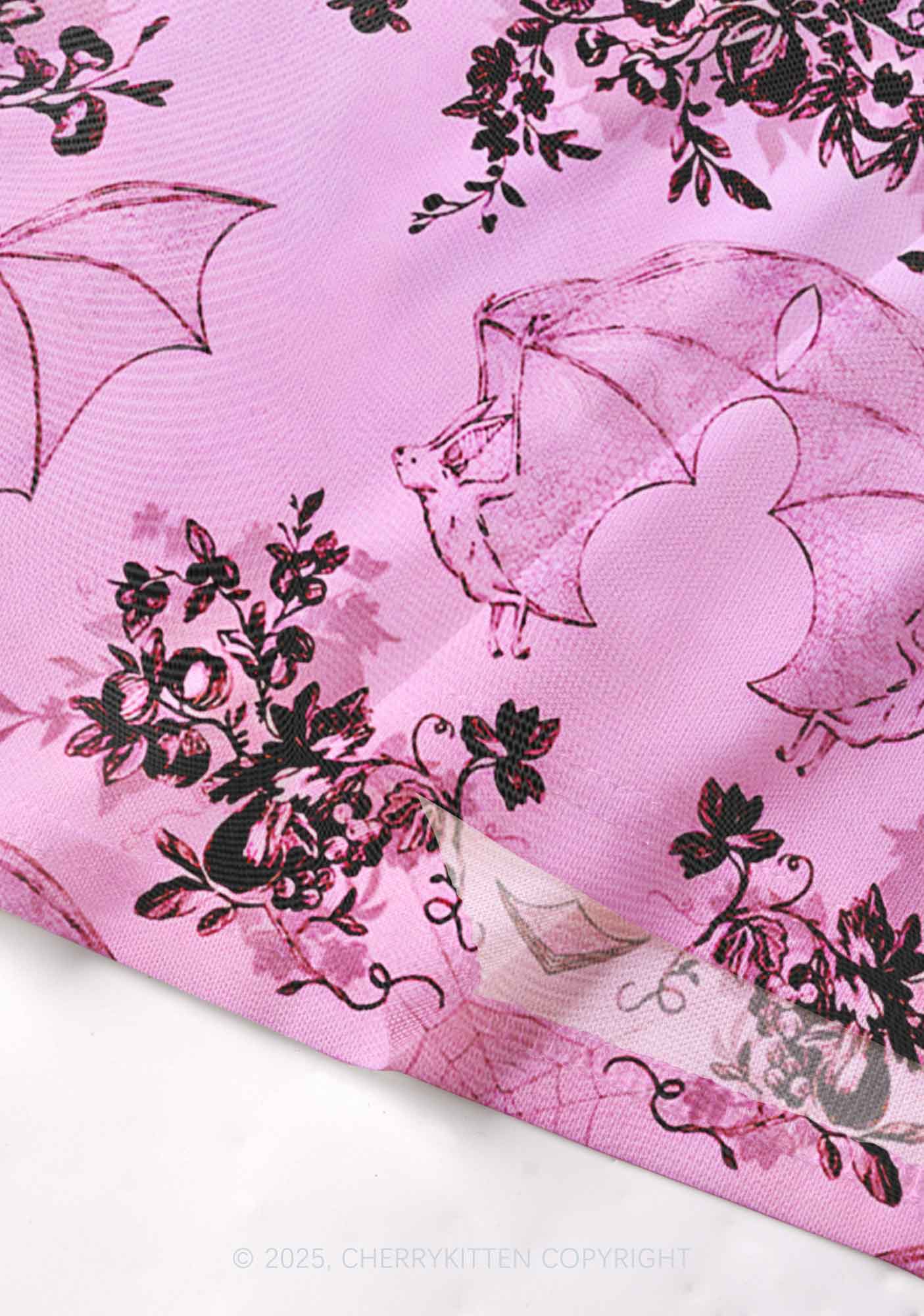 Pink Bat Y2K Mesh Cami Tank Cherrykitten - Image 4