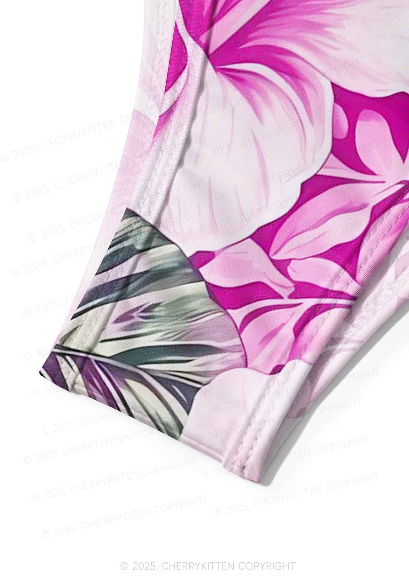Pink Blossoms Y2K Print Bikini Set Cherrykitten - Image 6