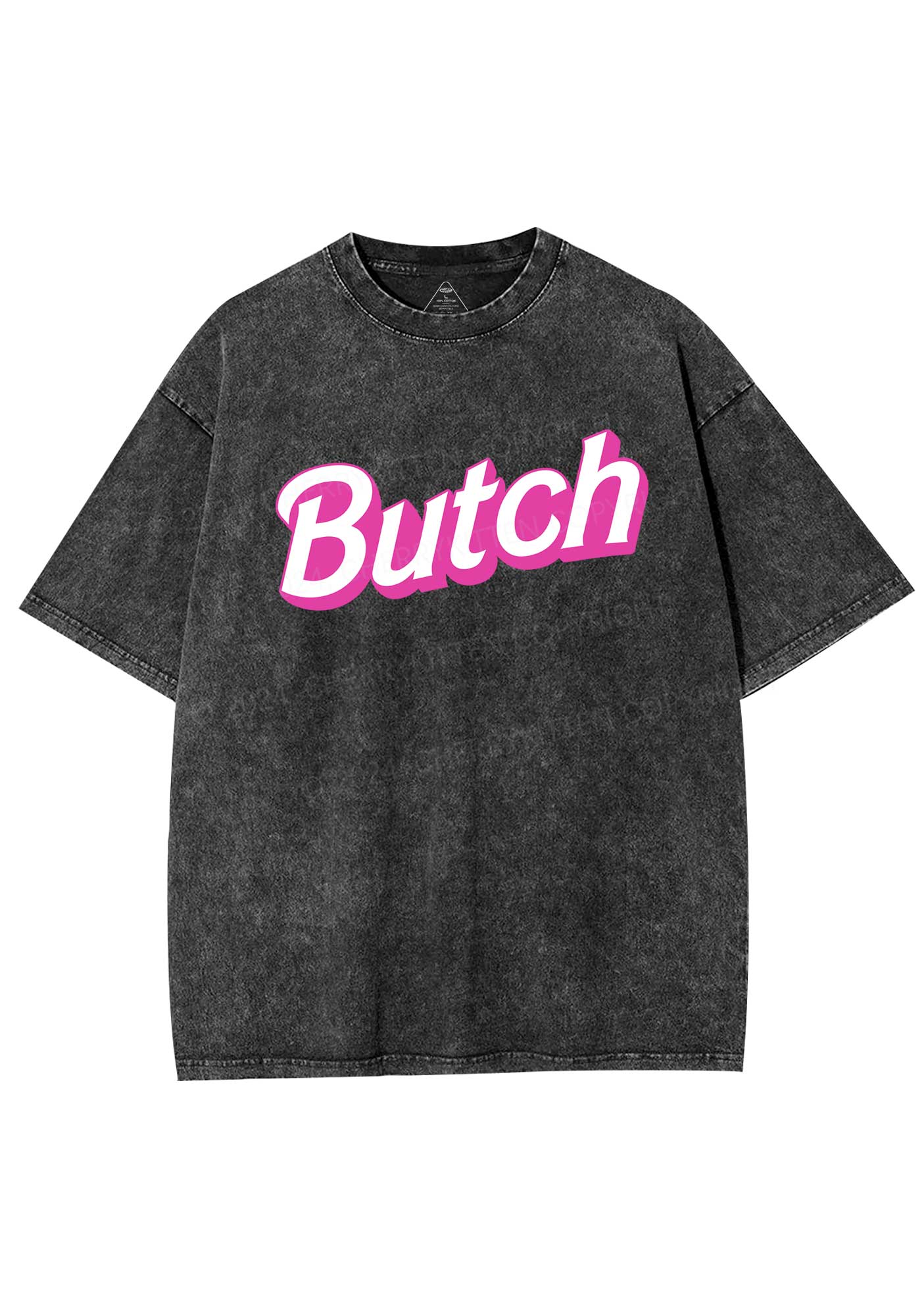 Pink Butch Y2K Shirts Washed Tee Cherrykitten - Image 3
