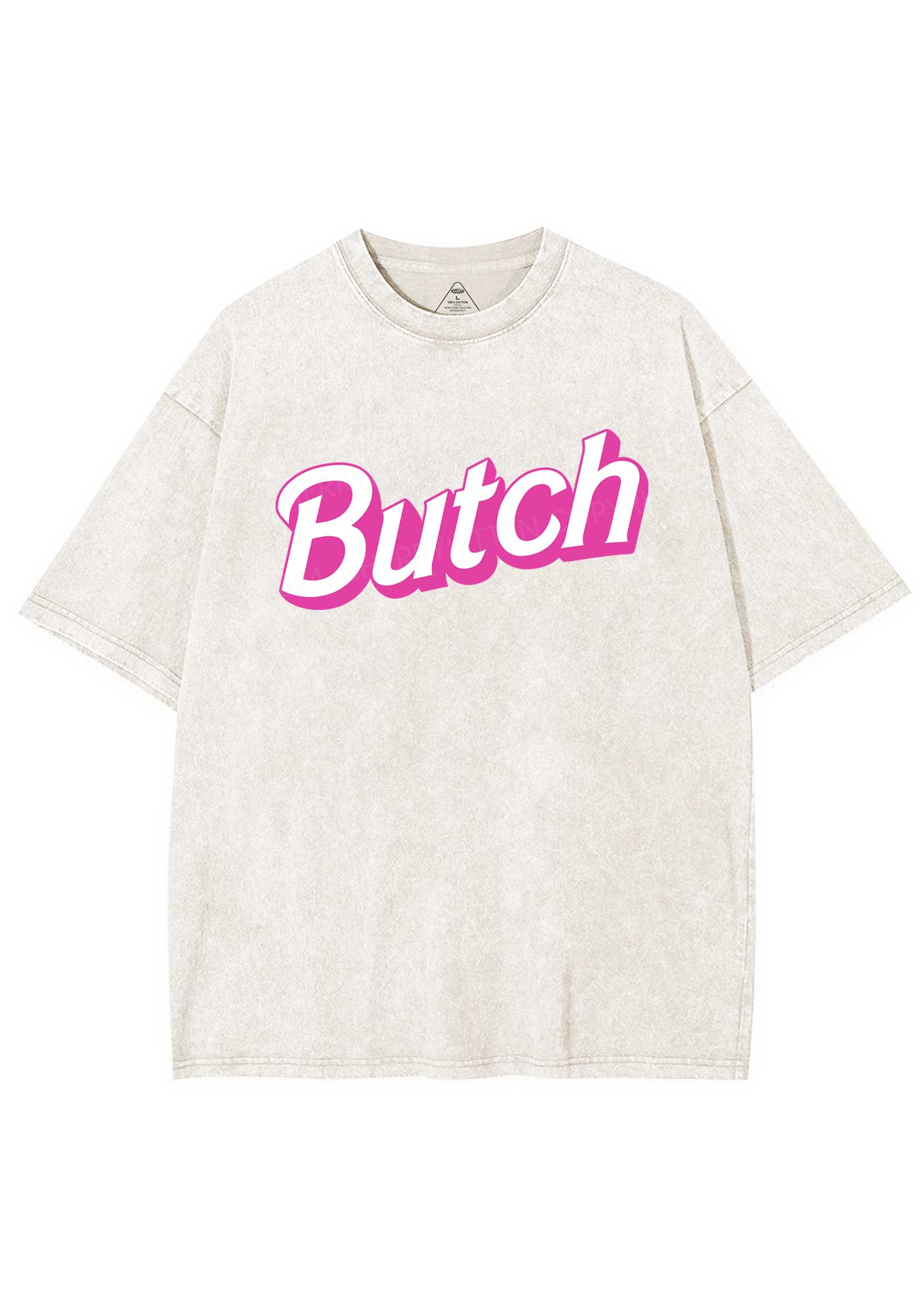 Pink Butch Y2K Shirts Washed Tee Cherrykitten - Image 4