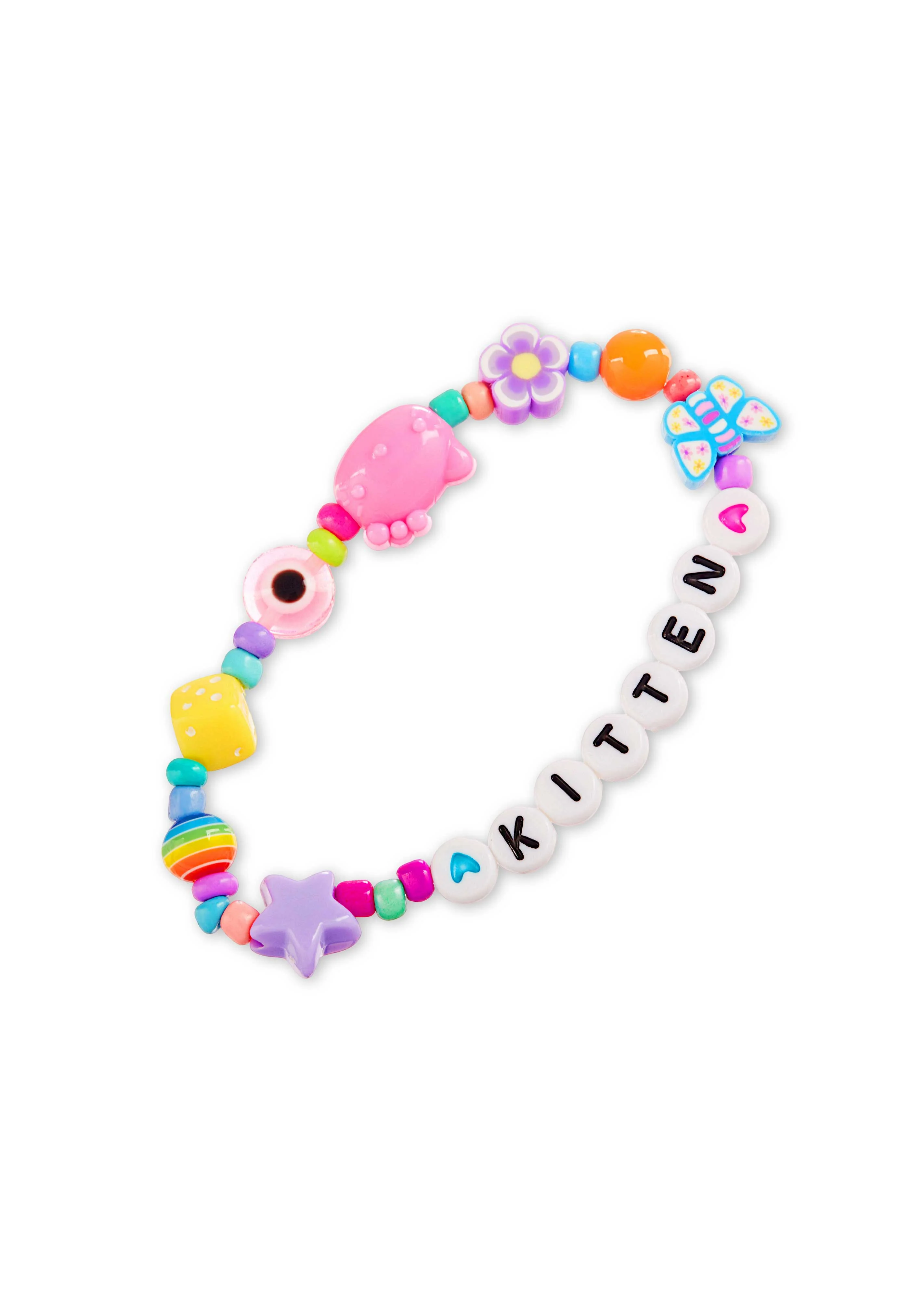 Pink Cat Custom Name Y2K Bracelet Cherrykitten - Image 4