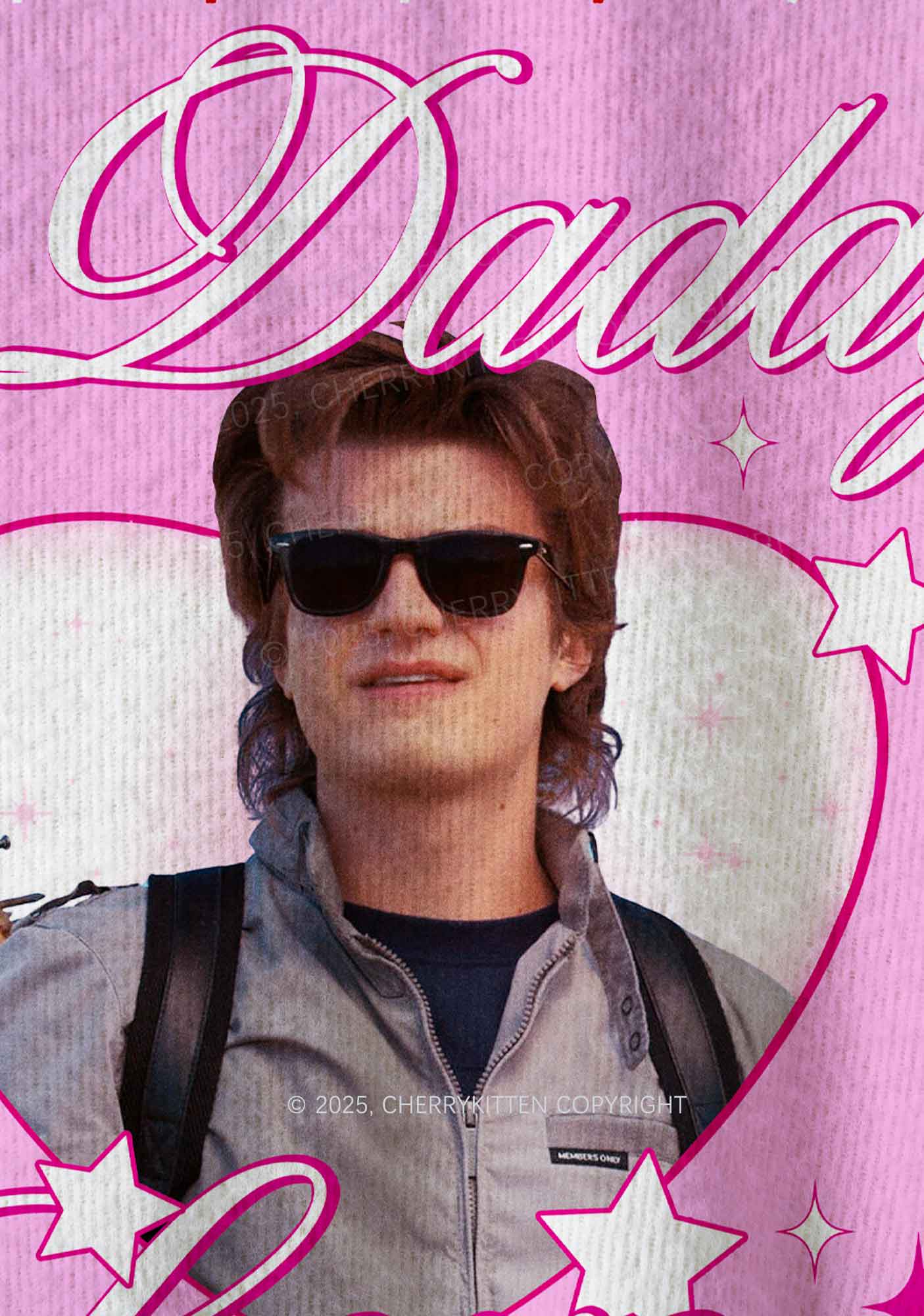 Pink Daddy I Love Him Y2K Christmas Knit Sweatshirt Cherrykitten - Image 6