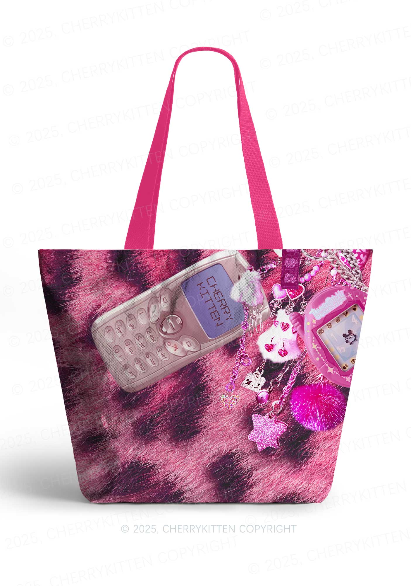 Pink Doll Y2K Tyvek Tote Bags Cherrykitten - Image 5