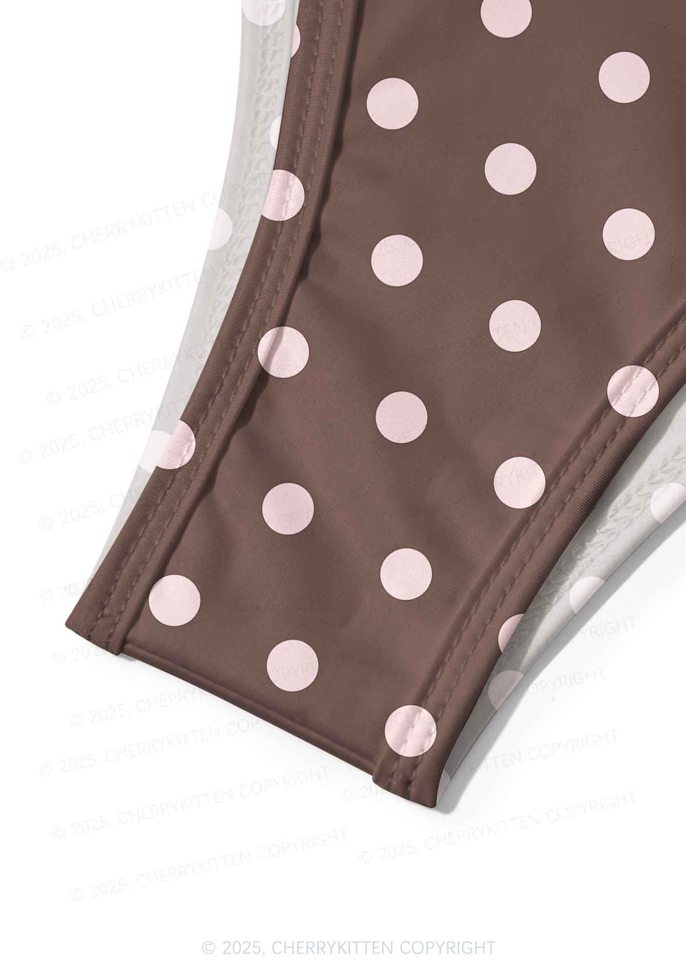 Pink Dots On Palms Y2K Print Bikini Set Cherrykitten - Image 6
