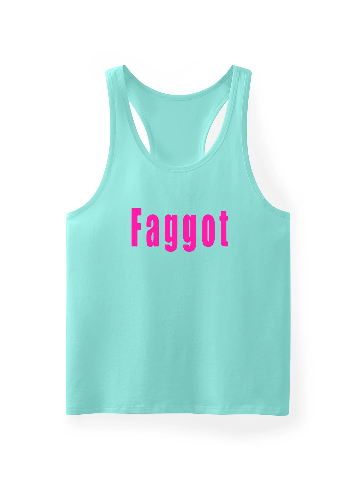 Pink Faggot Pride Y2K Men Racerback Tank Top Cherrykitten - Image 10