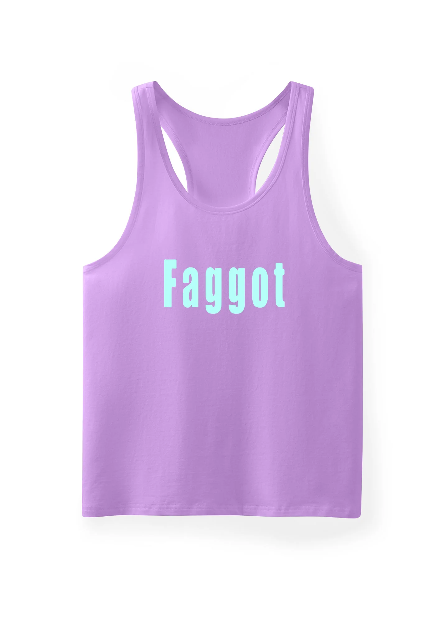 Pink Faggot Pride Y2K Men Racerback Tank Top Cherrykitten - Image 11