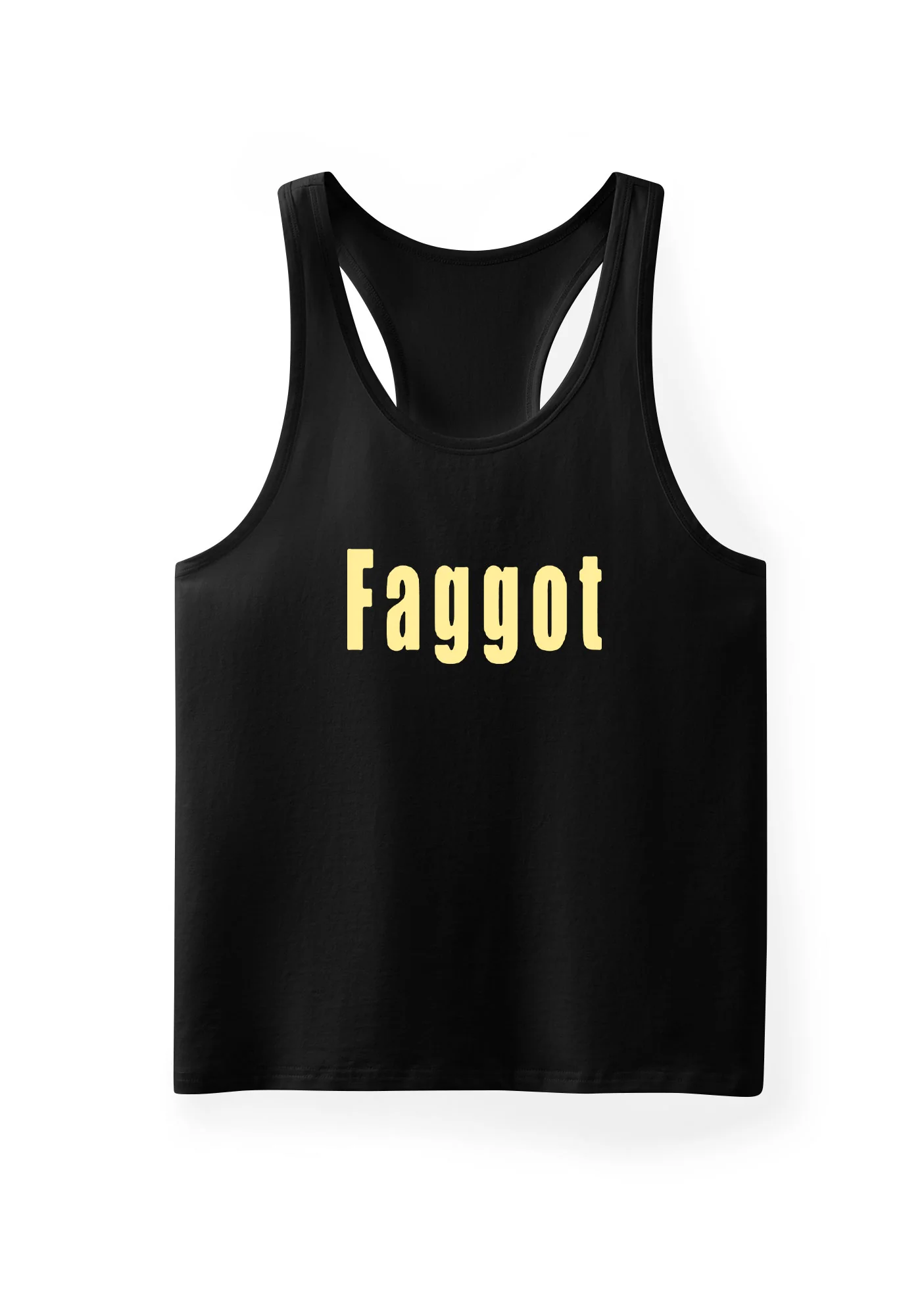 Pink Faggot Pride Y2K Men Racerback Tank Top Cherrykitten - Image 3