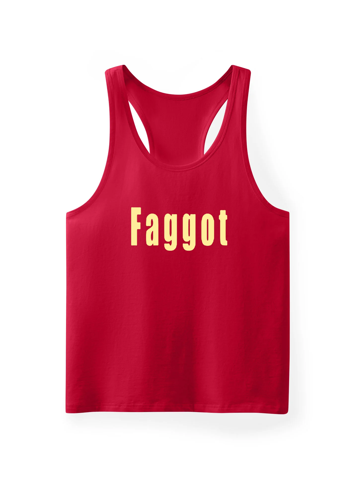 Pink Faggot Pride Y2K Men Racerback Tank Top Cherrykitten - Image 5