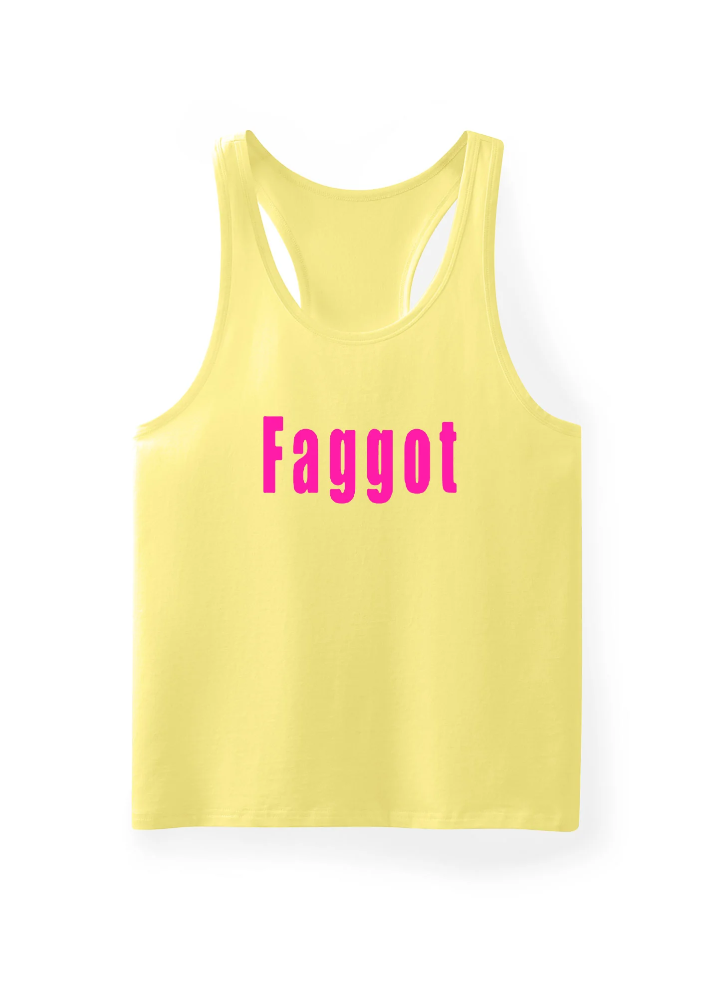 Pink Faggot Pride Y2K Men Racerback Tank Top Cherrykitten - Image 8