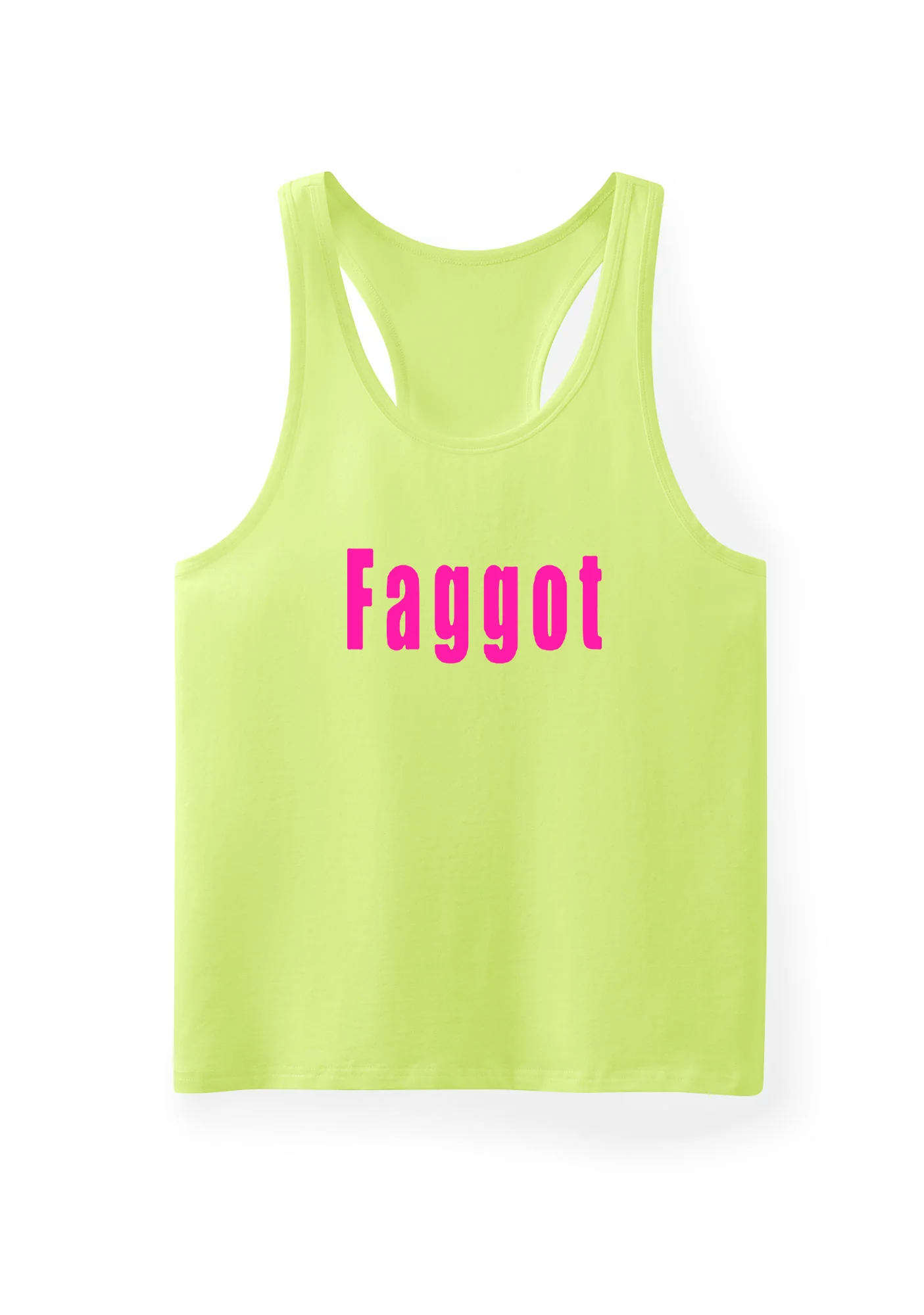 Pink Faggot Pride Y2K Men Racerback Tank Top Cherrykitten - Image 9