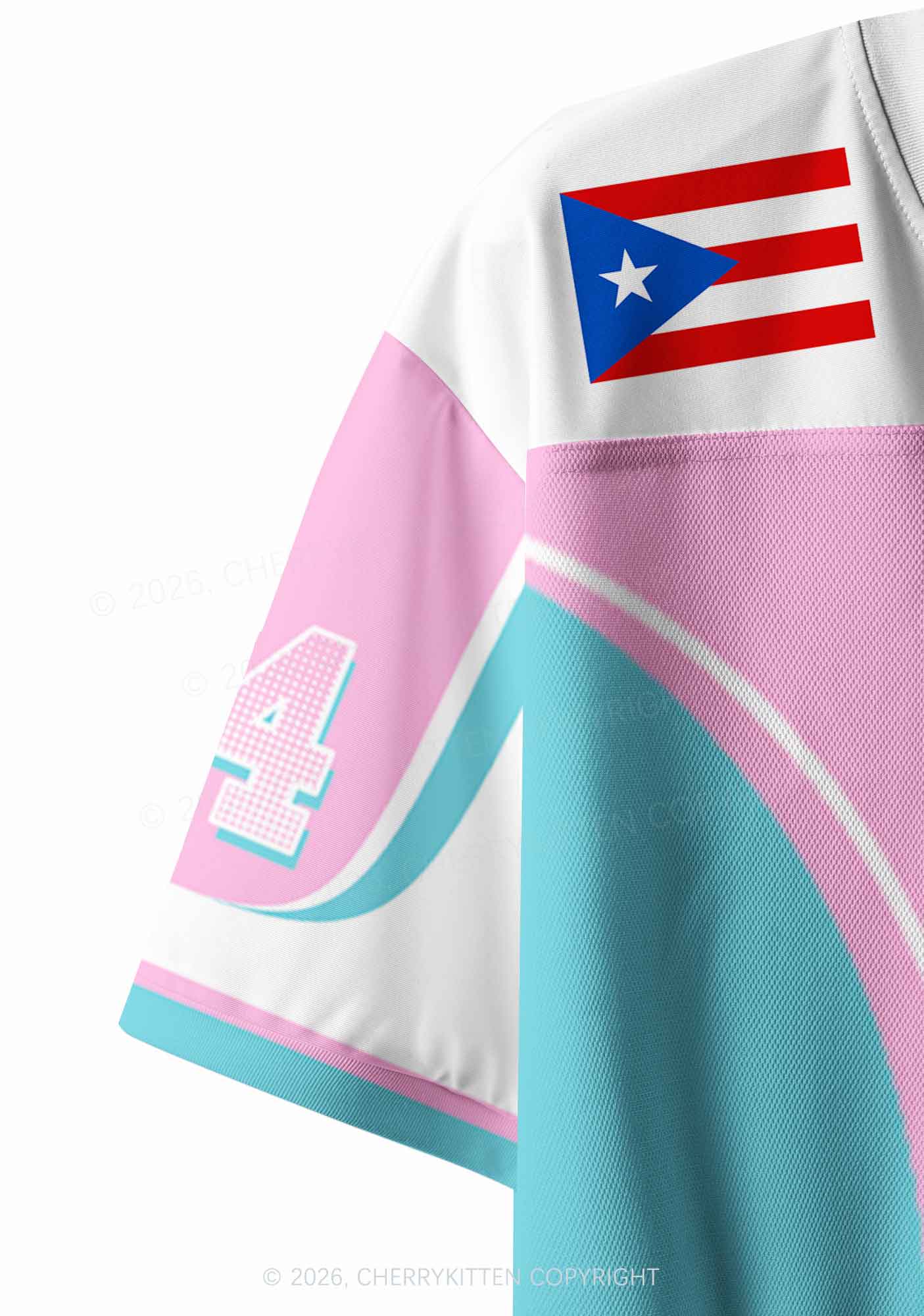 Pink Frog Y2K Crop Sport Jersey Shirts Cherrykitten - Image 7