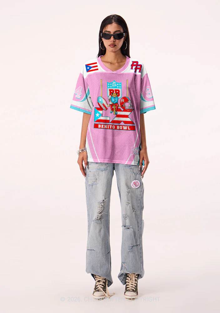 Pink Frog Y2K Sport Jersey Shirts Cherrykitten - Image 2