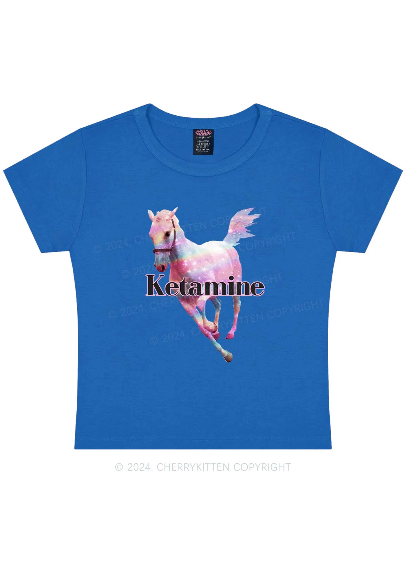 Pink Horse Y2K Baby Tee Cherrykitten - Image 10