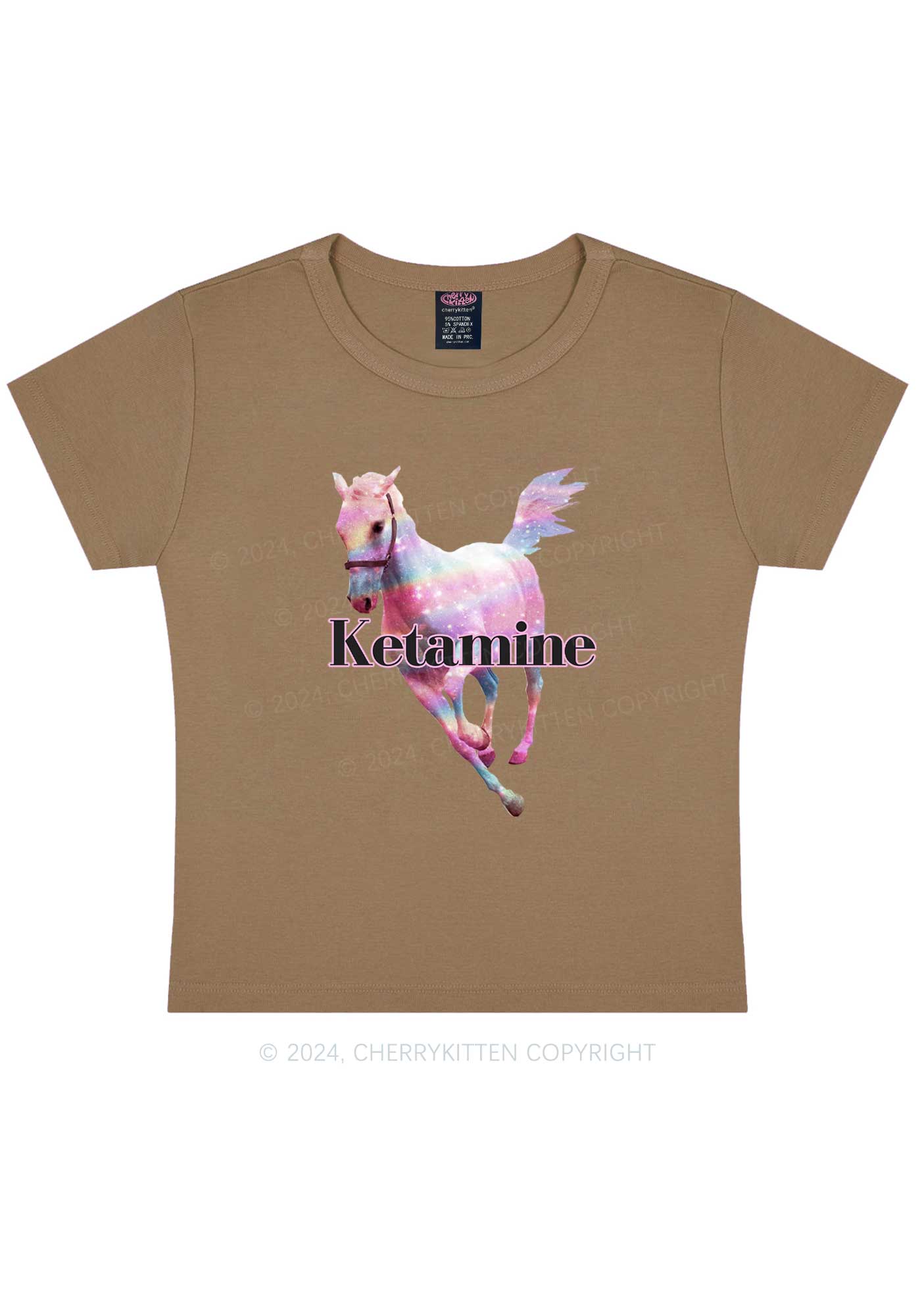 Pink Horse Y2K Baby Tee Cherrykitten - Image 11