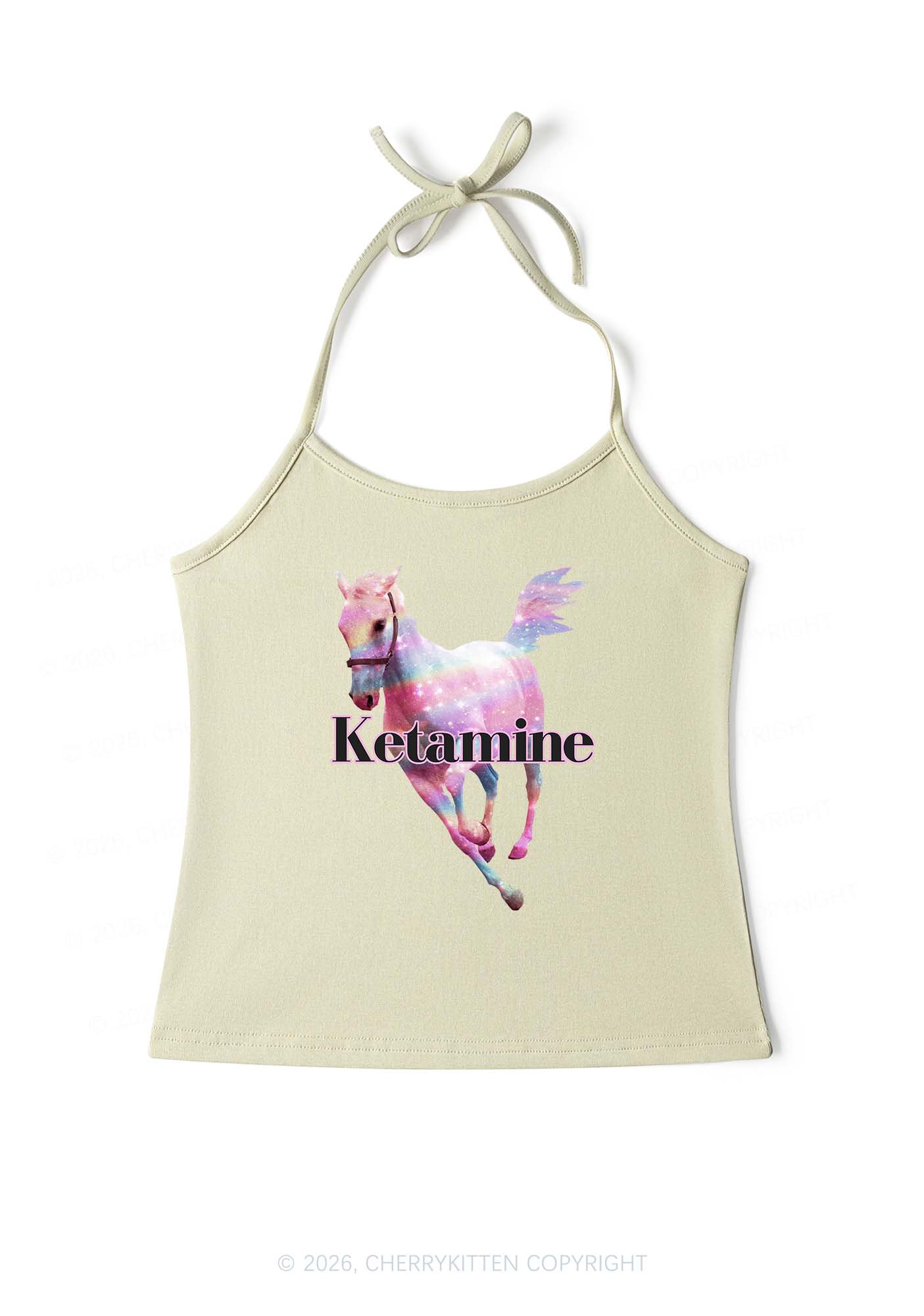 Pink Horse Y2K Halter Neck Cami Cherrykitten - Image 10
