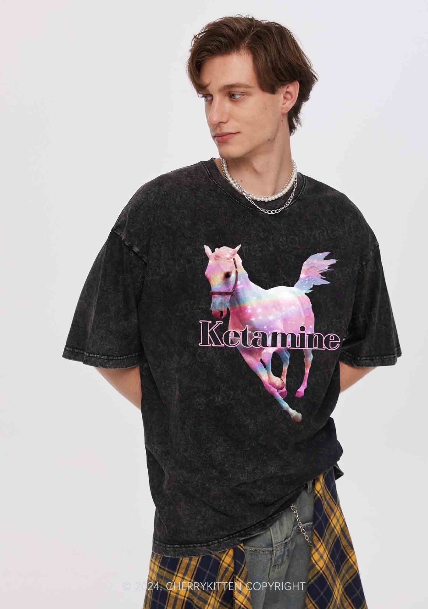Pink Horse Y2K Washed Tee Cherrykitten - Image 3
