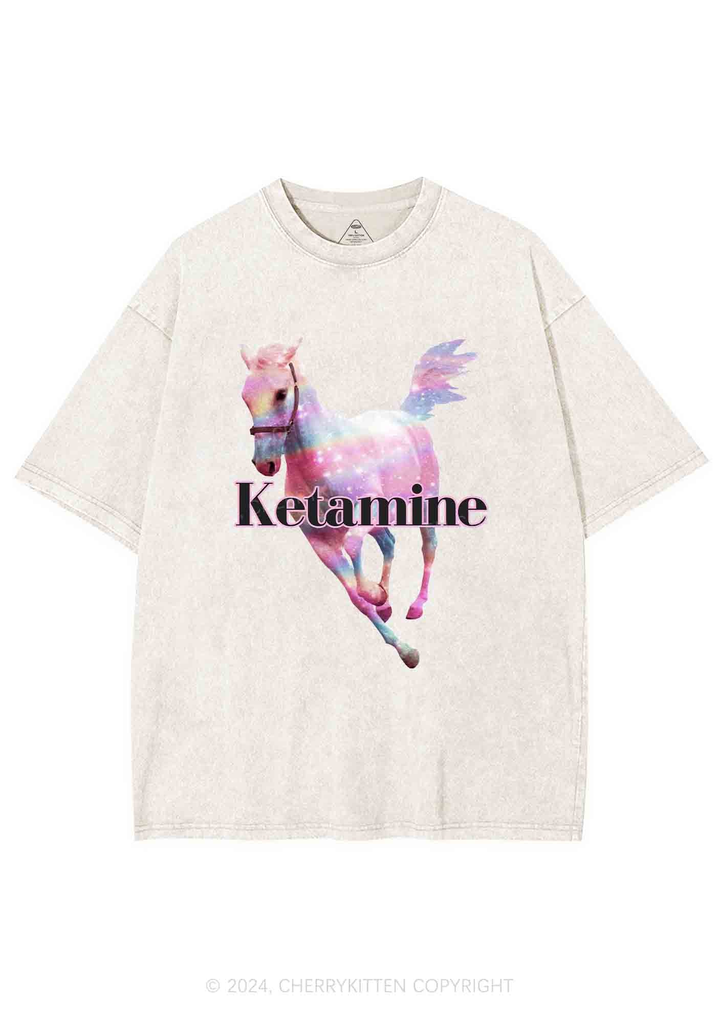 Pink Horse Y2K Washed Tee Cherrykitten - Image 5