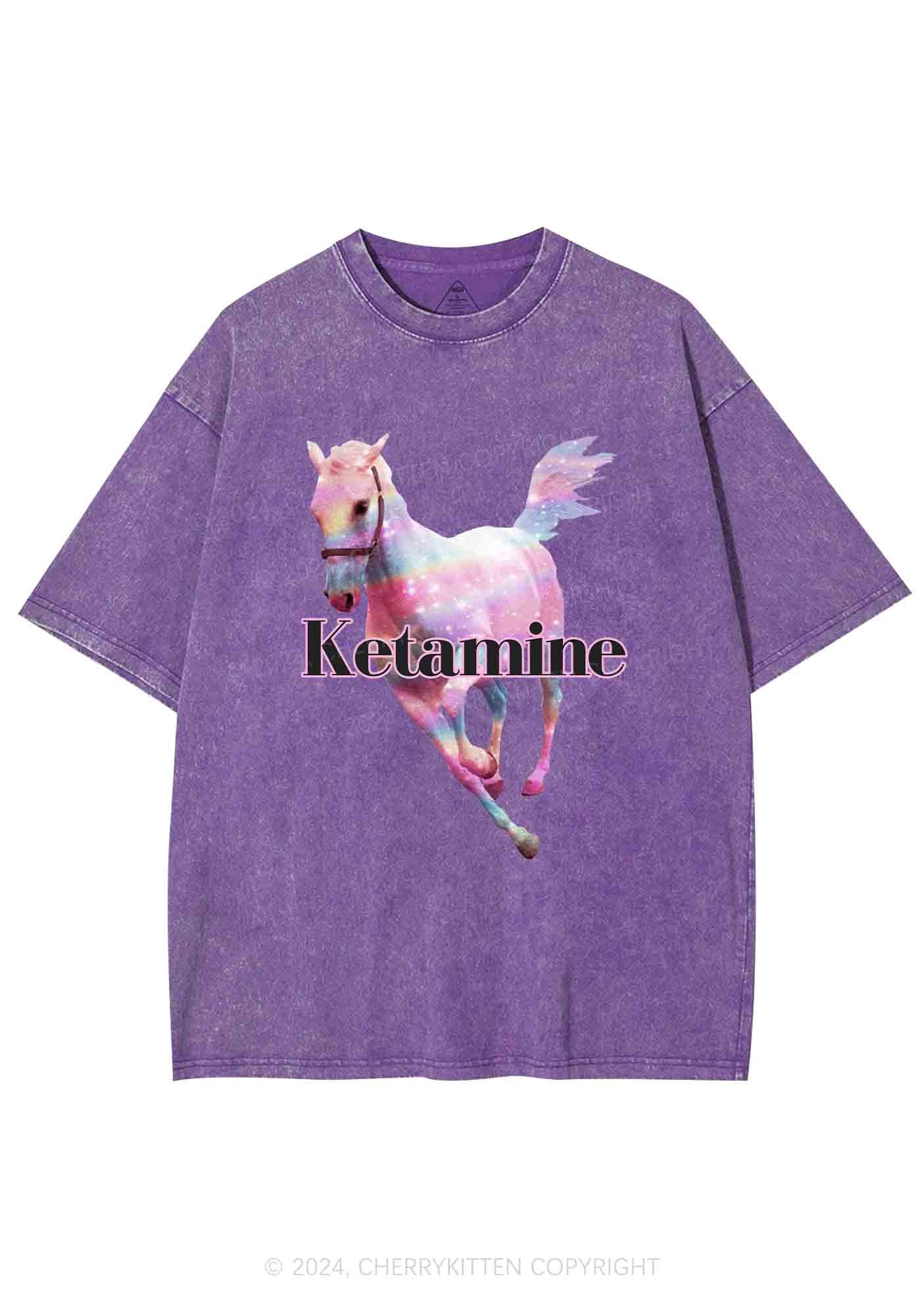 Pink Horse Y2K Washed Tee Cherrykitten - Image 6