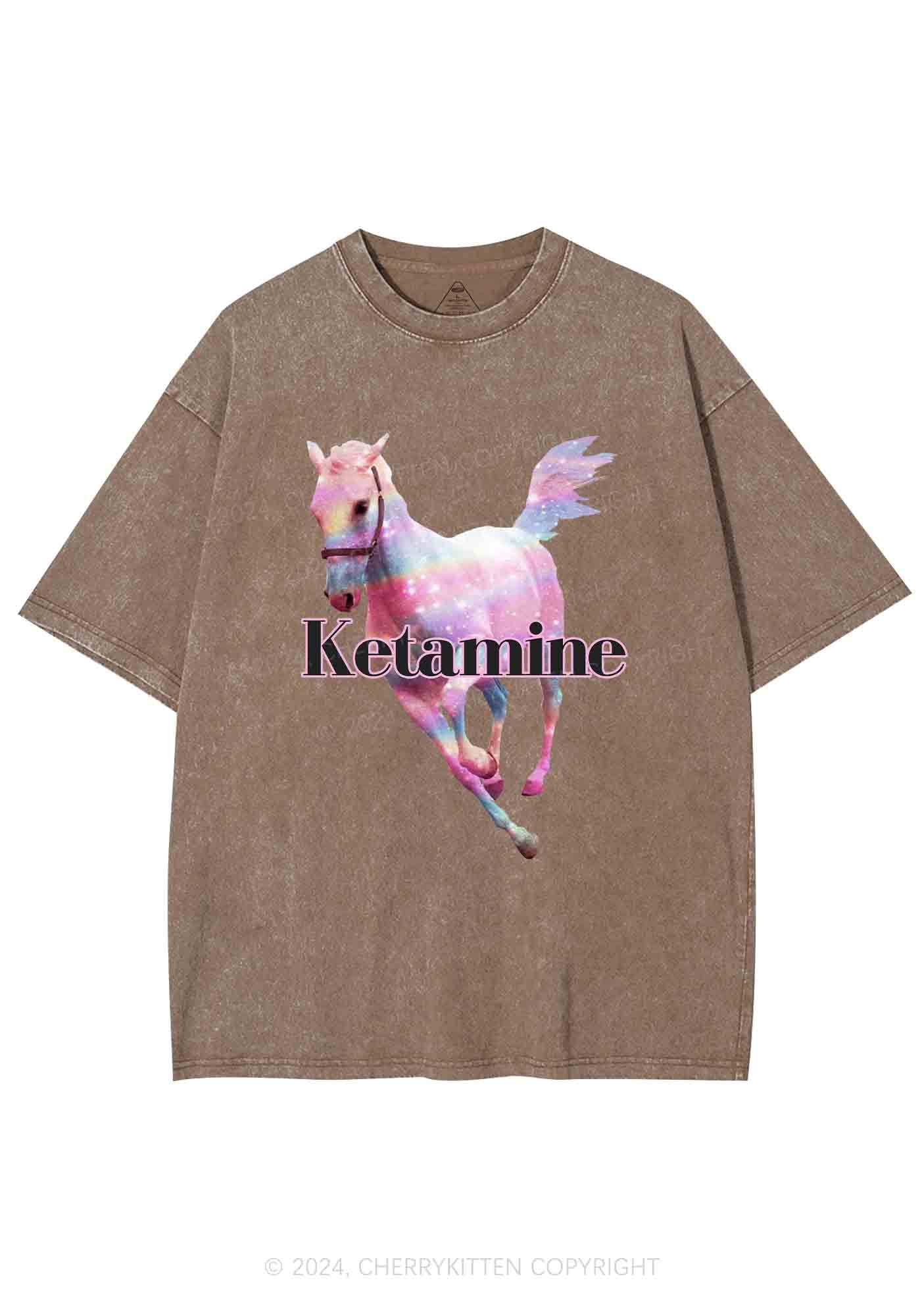 Pink Horse Y2K Washed Tee Cherrykitten - Image 8