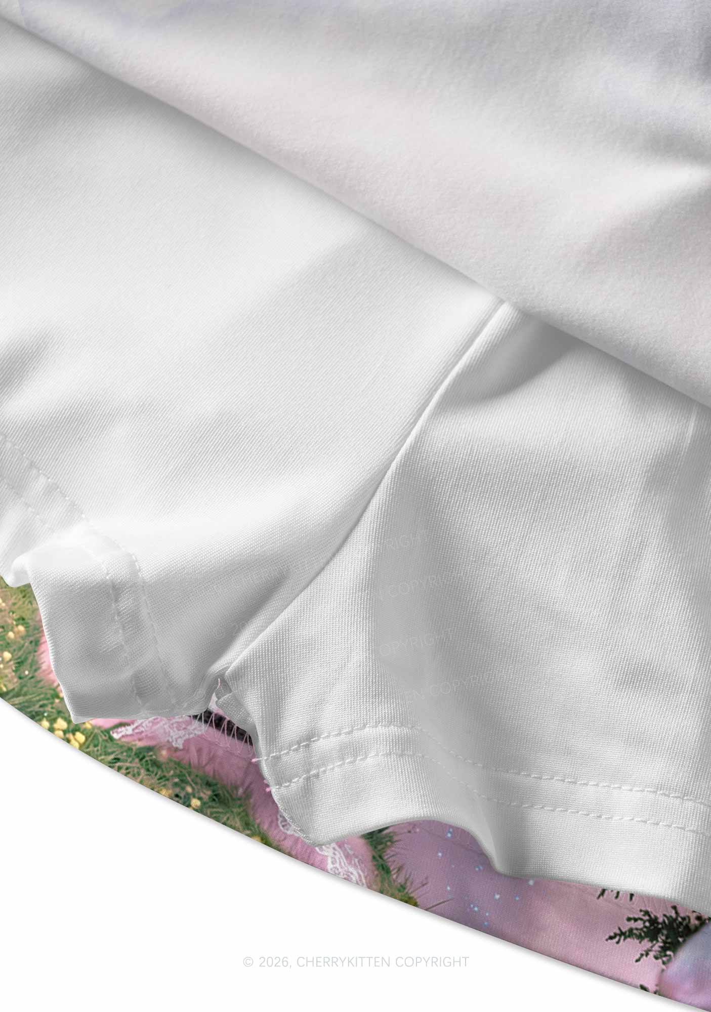 Pink Lace Pony Y2K Print Mini Skirt Cherrykitten - Image 4