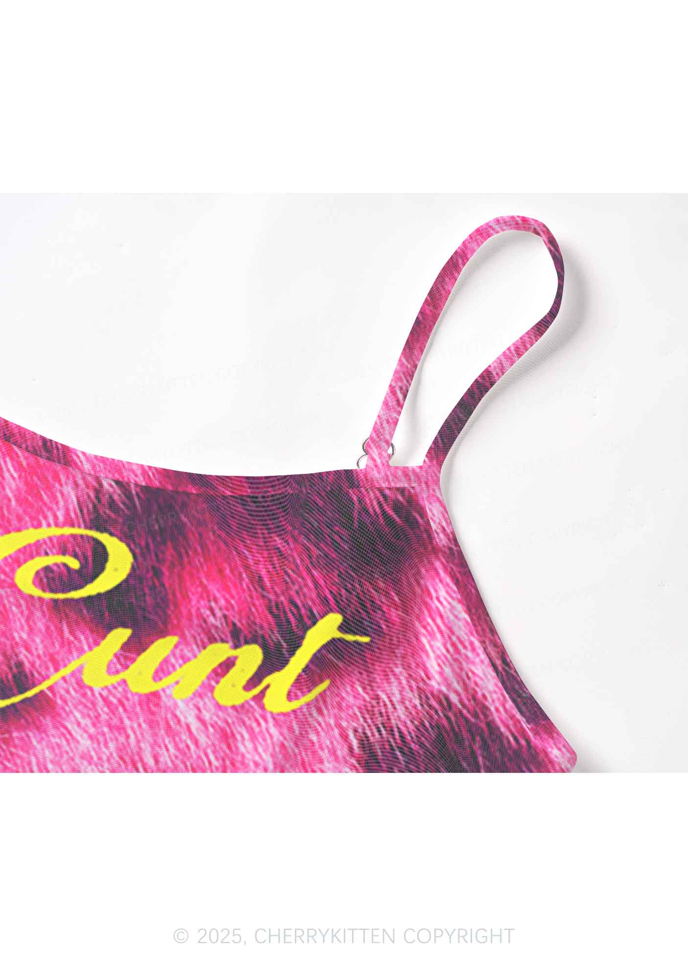 Pink Leopard Cxxt Y2K Mesh Cami Tank Cherrykitten - Image 5