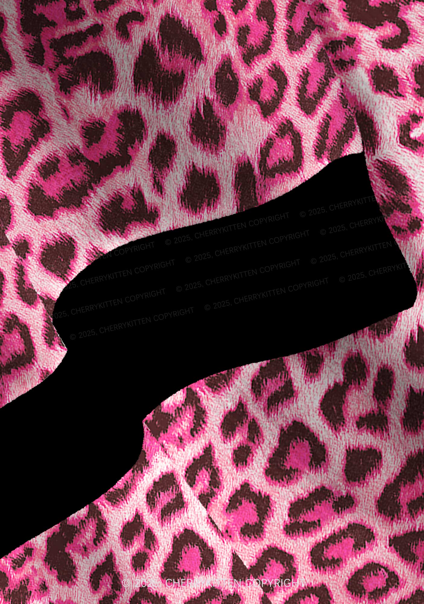 Pink Leopard Y2K Christmas Cardigan Knit Sweatshirt Cherrykitten - Image 6