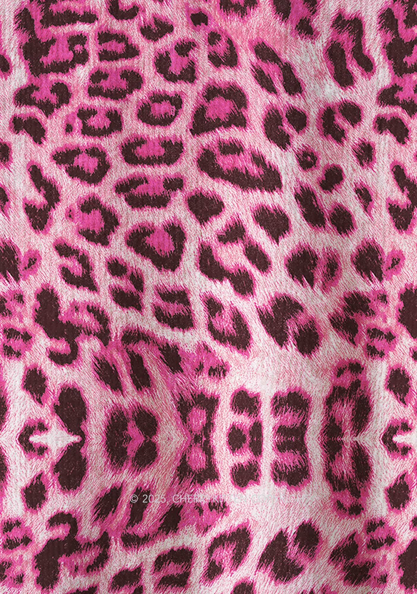 Pink Leopard Y2K Christmas Knit Sweatshirt Cherrykitten - Image 5