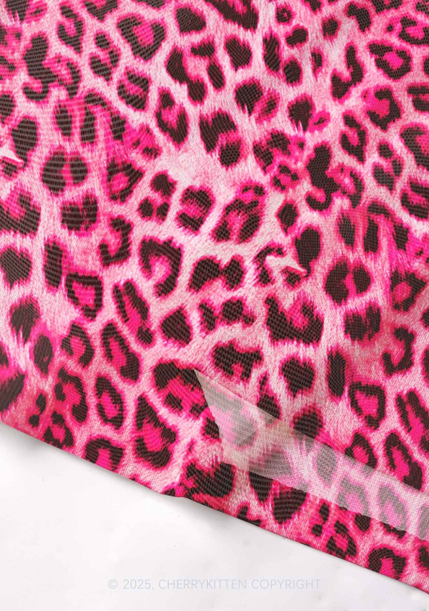 Pink Leopard Y2K Mesh Cami Tank Cherrykitten - Image 3
