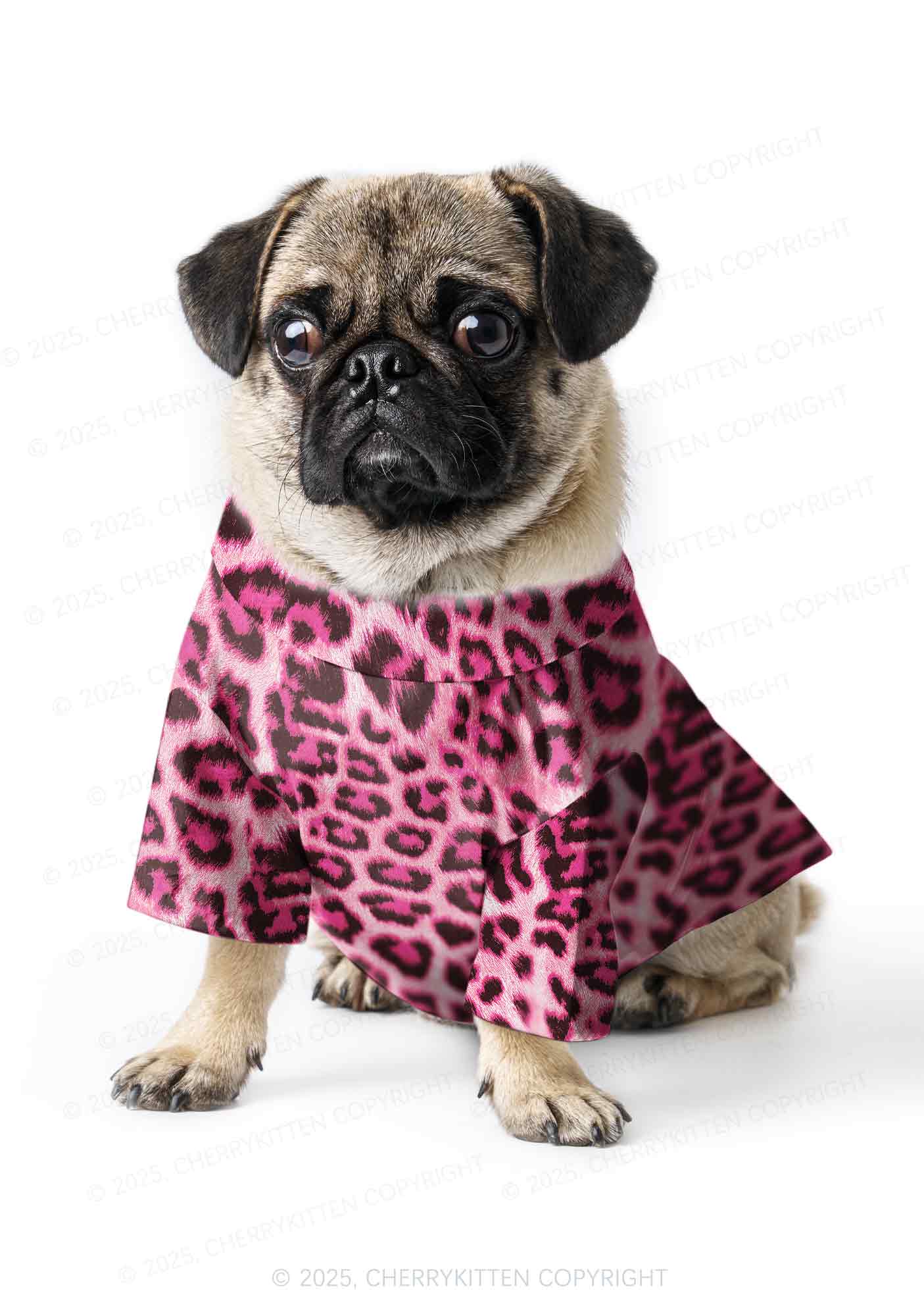 Pink Leopard Y2K Pet Shirts Cherrykitten - Image 3