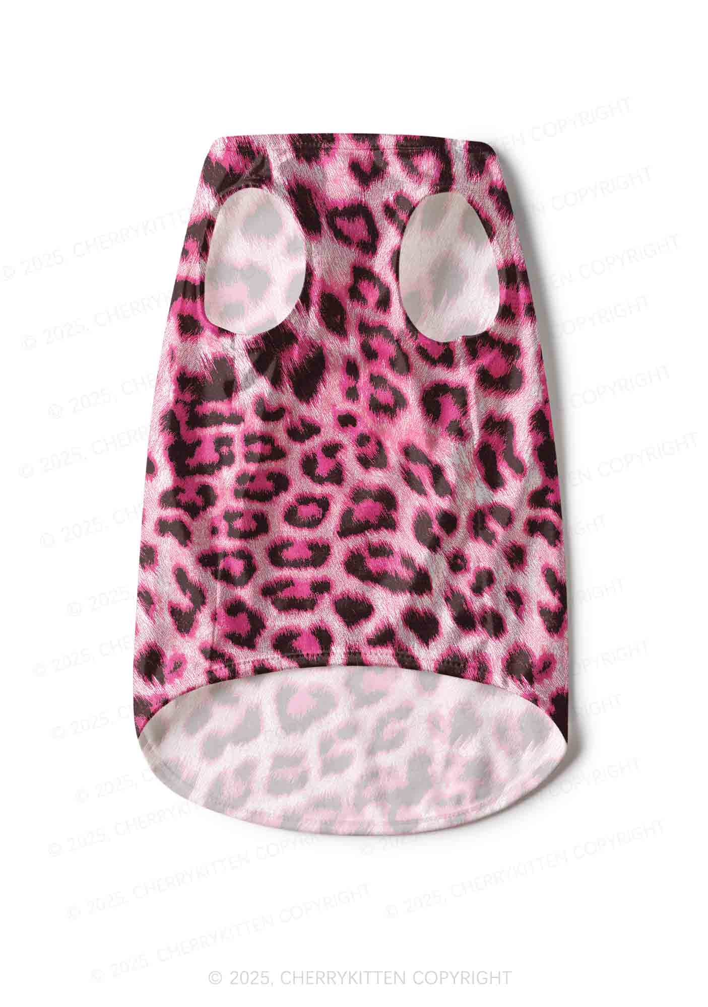 Pink Leopard Y2K Pet Tank Top Cherrykitten - Image 4