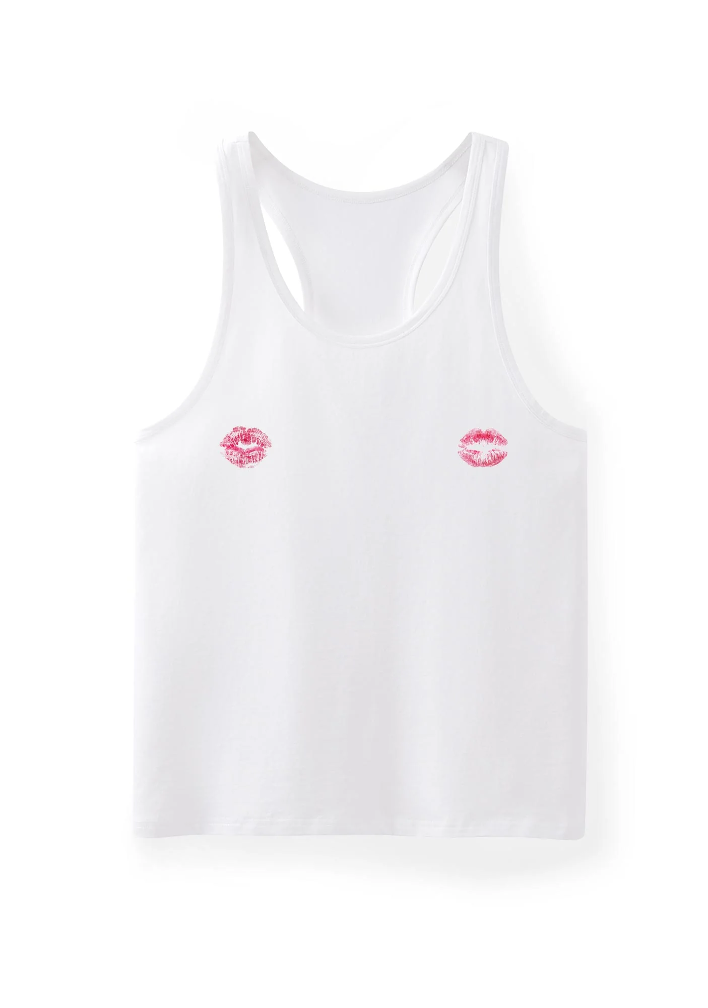 Pink Lips Y2K Men Racerback Tank Top Cherrykitten - Image 4