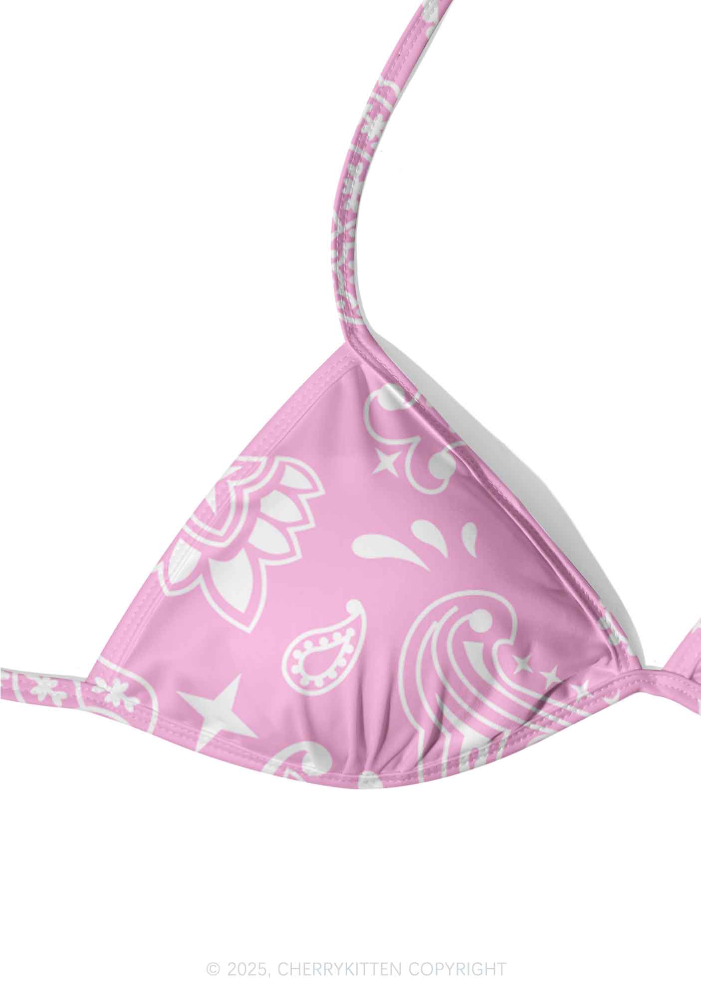 Pink Paisley Y2K Print Bikini Set Cherrykitten - Image 4