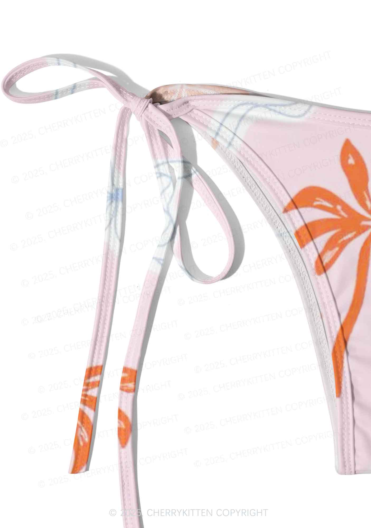 Pink Palm Y2K Print Bikini Set Cherrykitten - Image 5